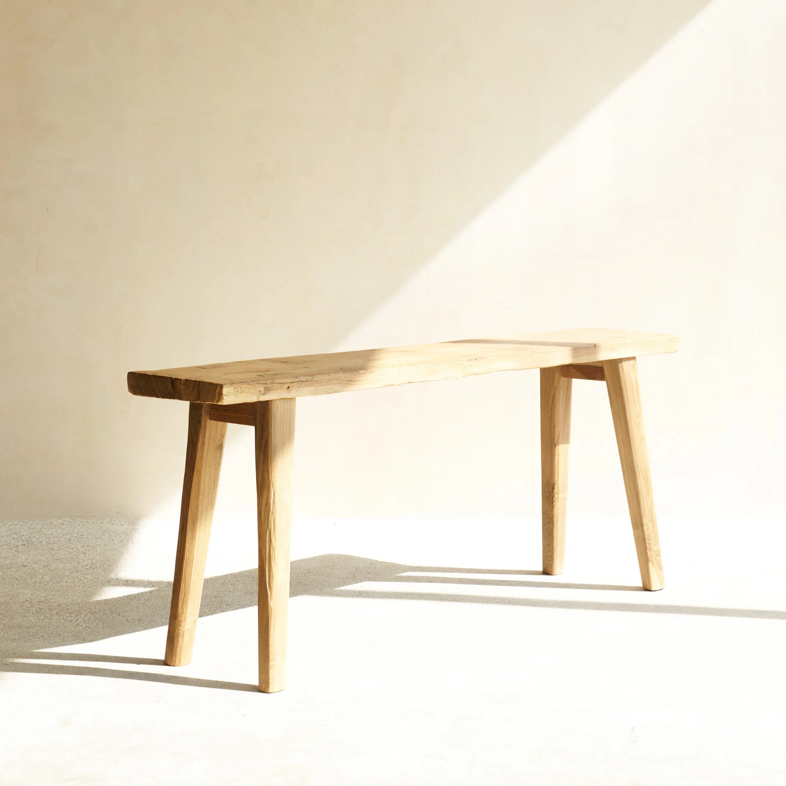 Rustic Java Teak Bench | Natural - Image 4