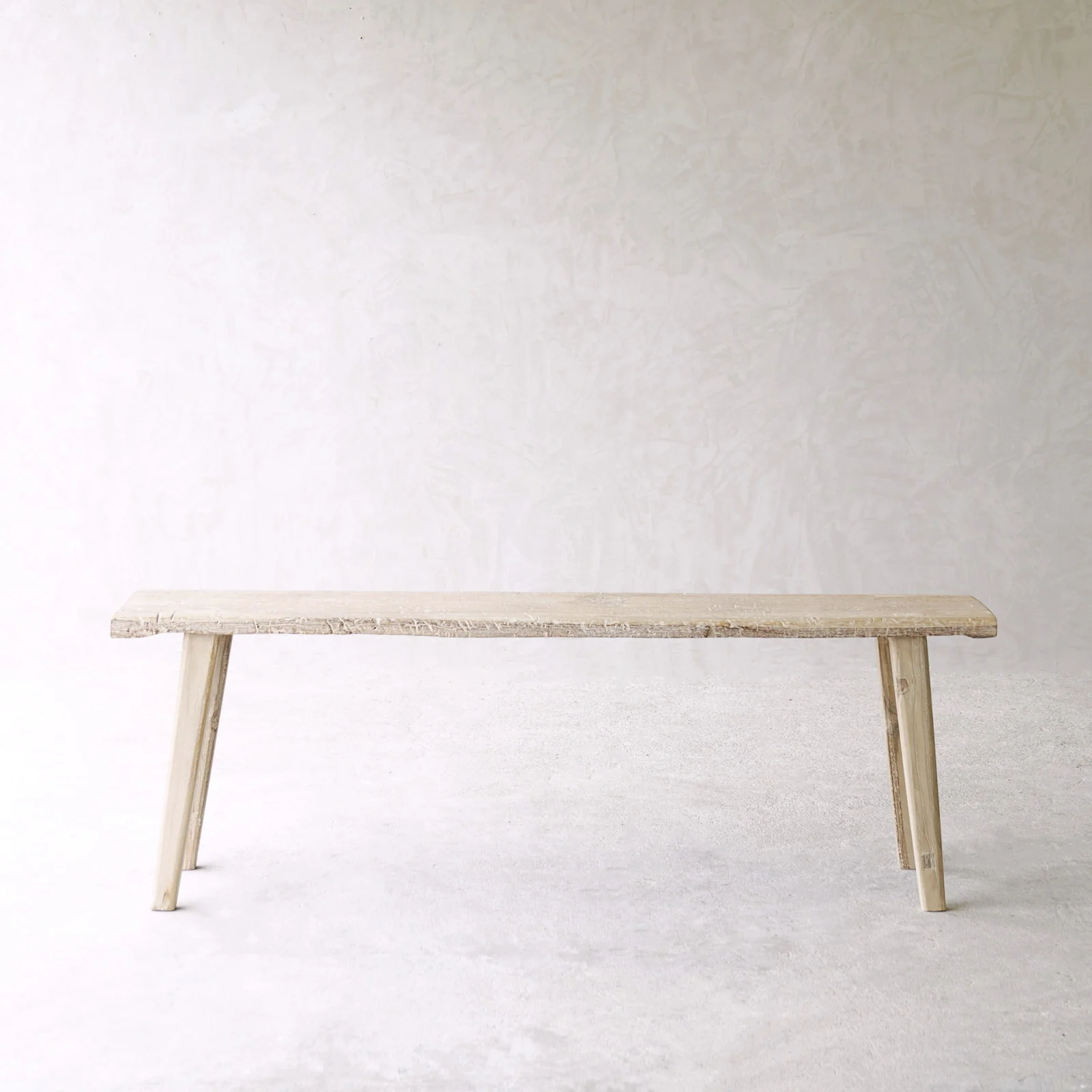 Rustic Java Teak Bench | Whitewash - Image 10
