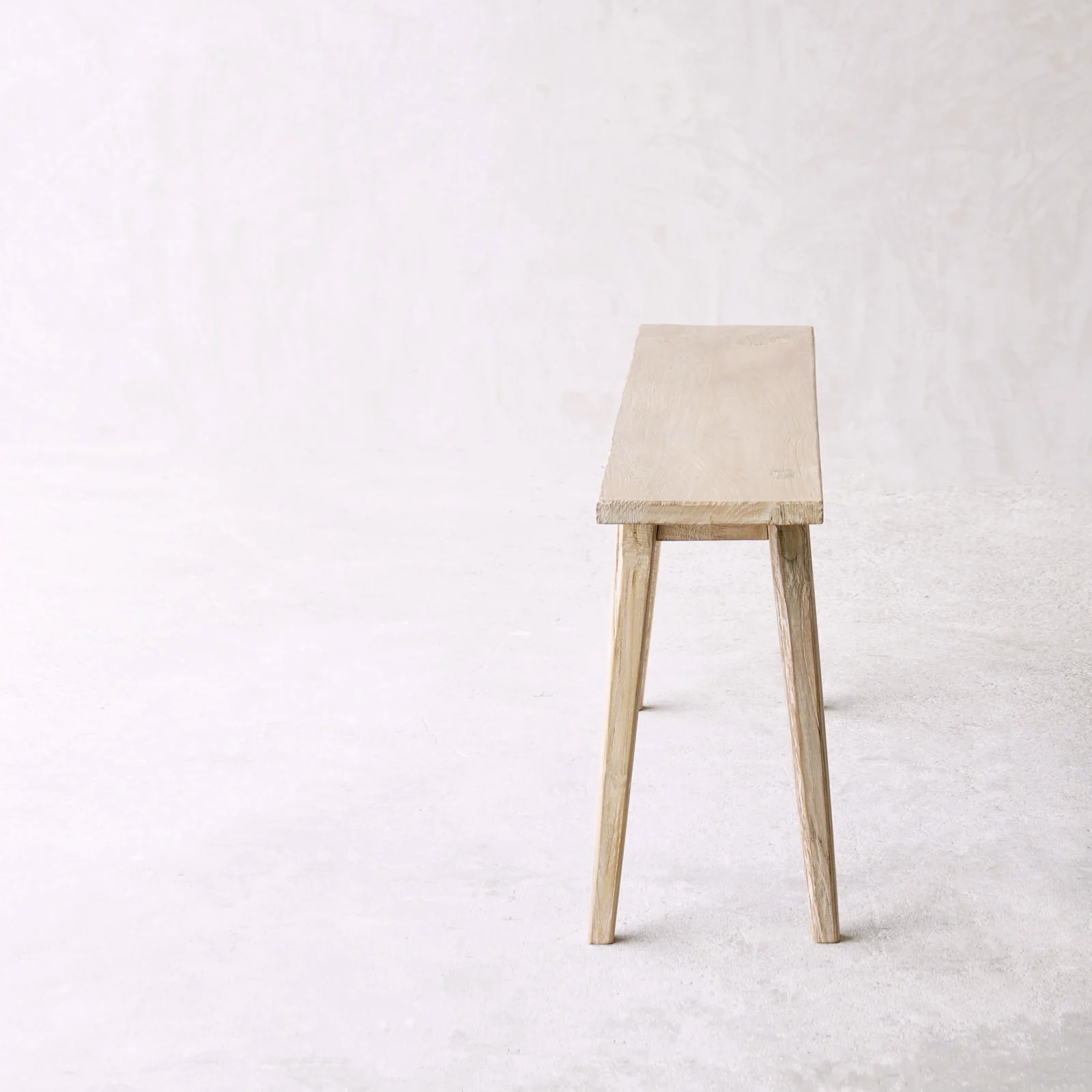 Rustic Java Teak Bench | Whitewash - Image 17