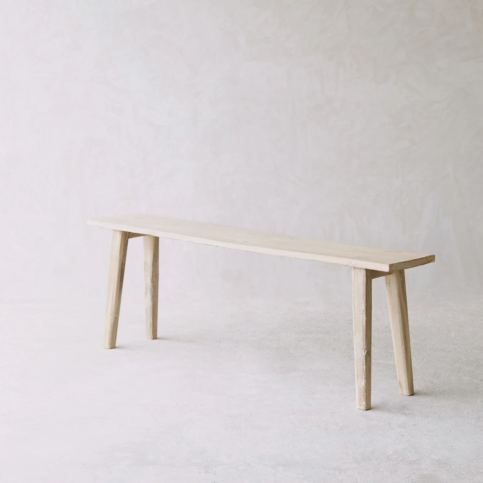 Rustic Java Teak Bench | Whitewash - Image 18