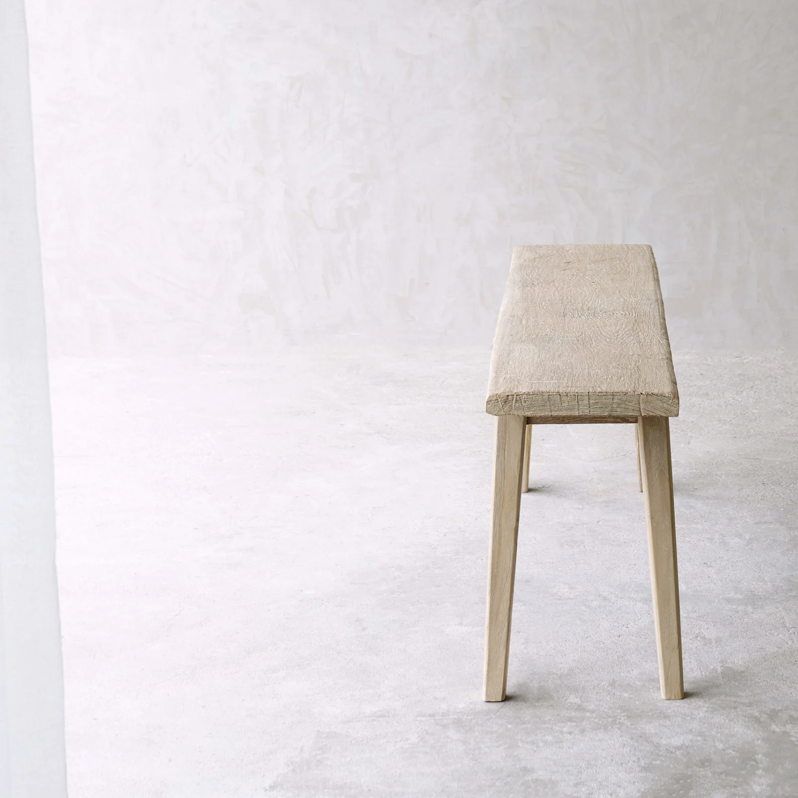 Rustic Java Teak Bench | Whitewash - Image 19