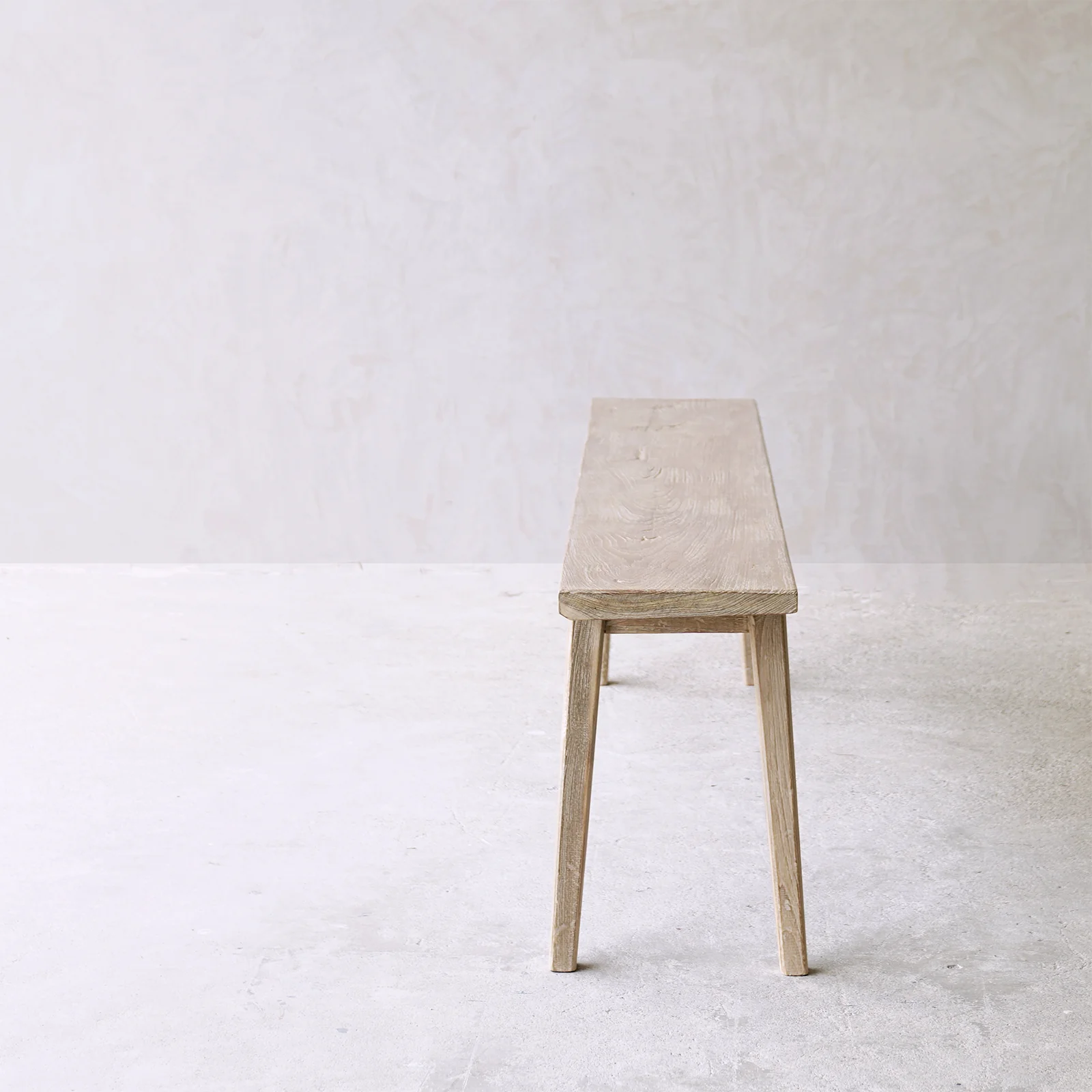 Rustic Java Teak Bench | Whitewash - Image 20