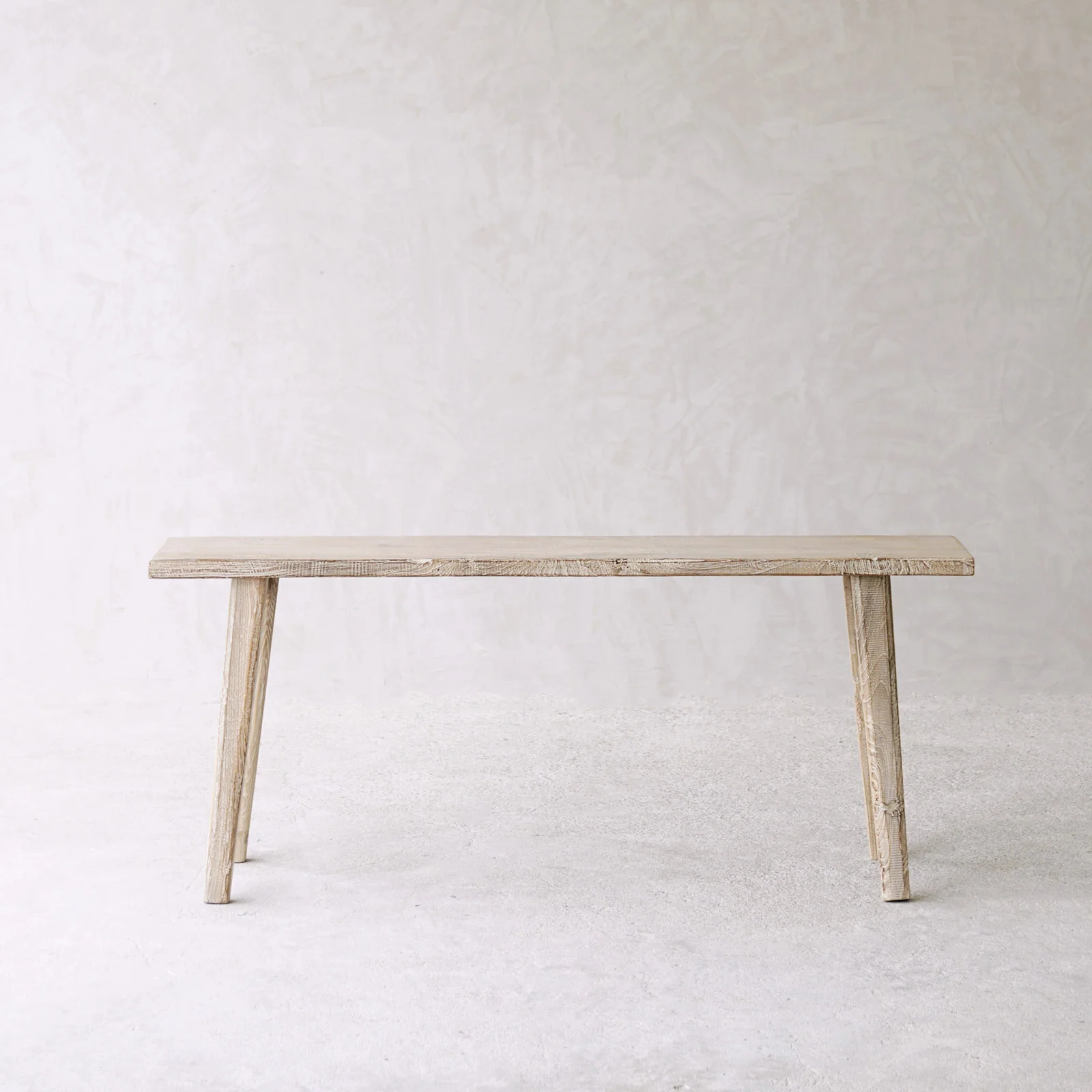 Rustic Java Teak Bench | Whitewash - Image 3