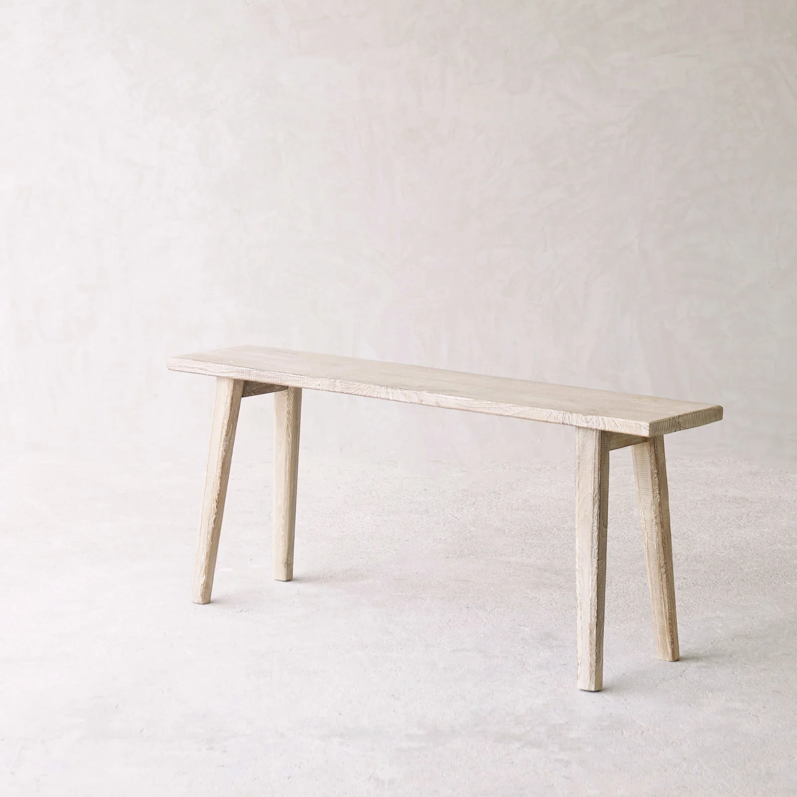 Rustic Java Teak Bench | Whitewash - Image 4