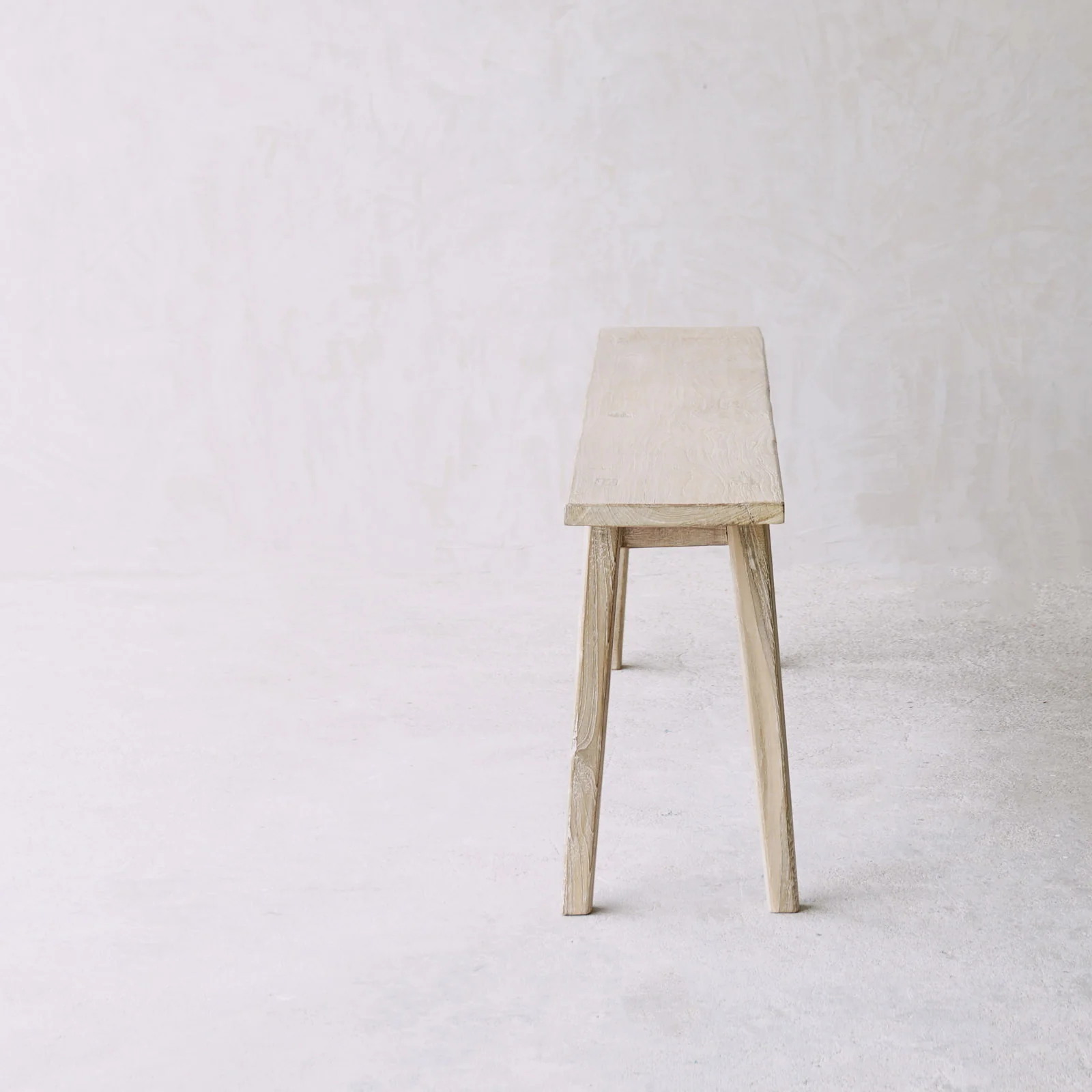 Rustic Java Teak Bench | Whitewash - Image 6