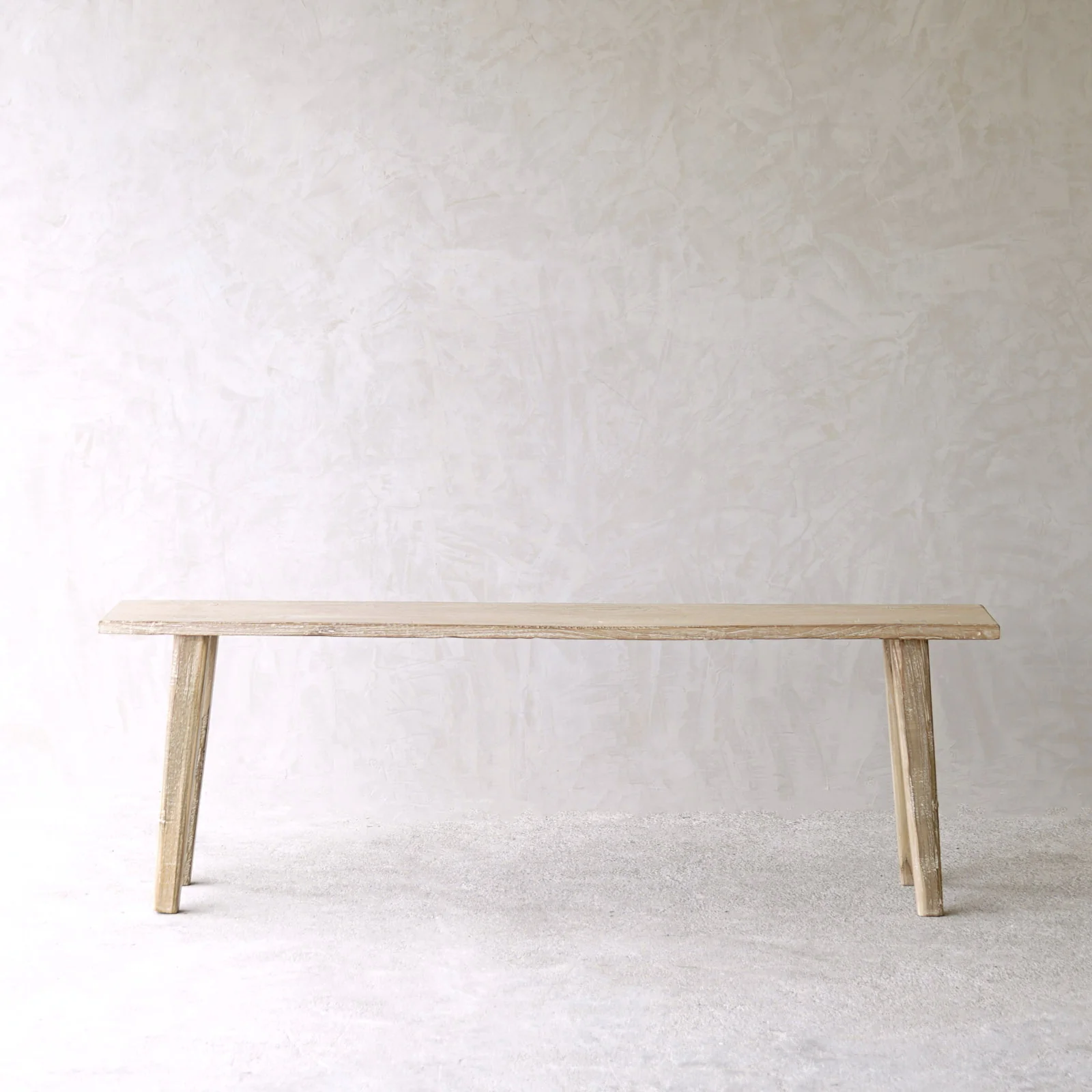 Rustic Java Teak Bench | Whitewash - Image 7