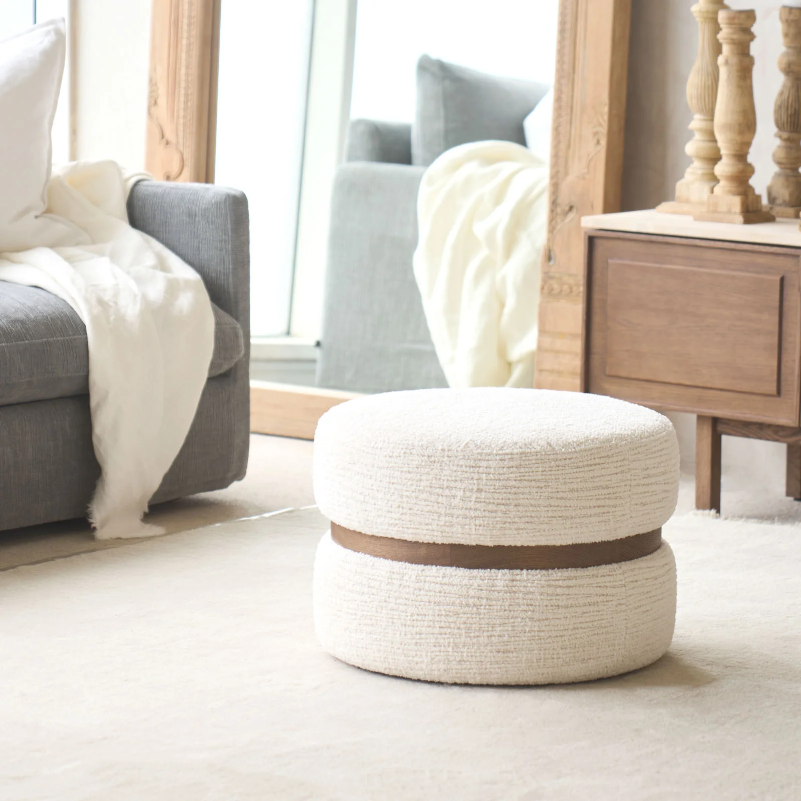 Saga Fabric Ottoman - Image 7