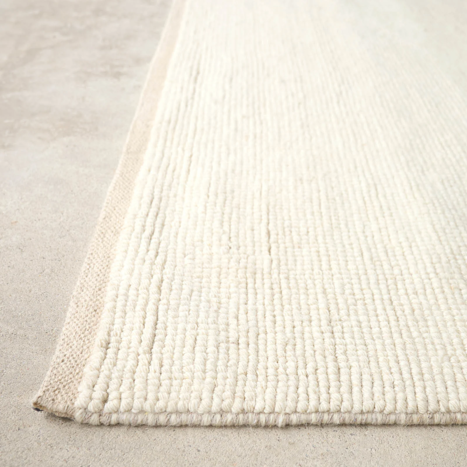 Sahara Wool & Cotton Rug | Cream - Image 3