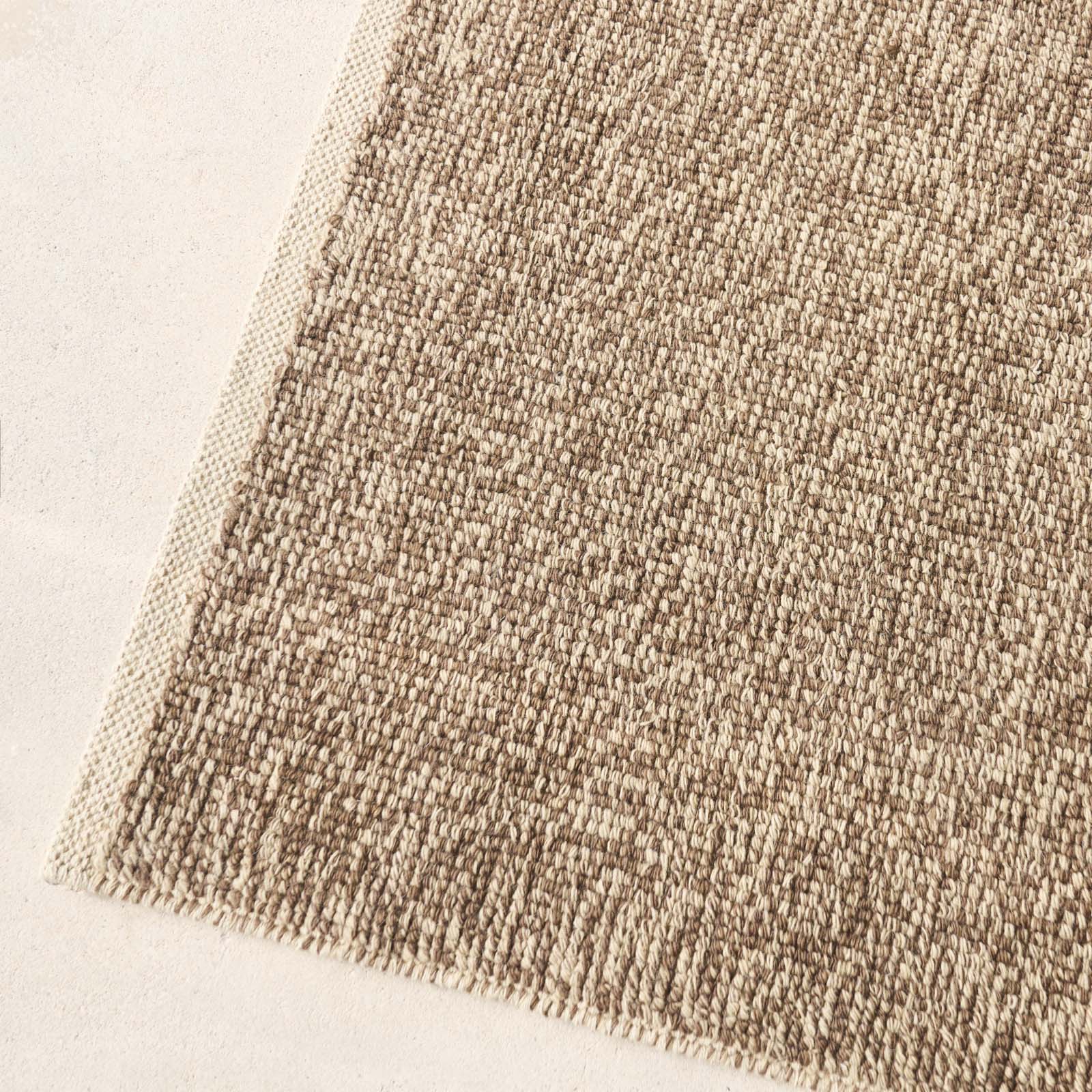 Sahara Wool & Cotton Rug | Melange Brown - Image 4