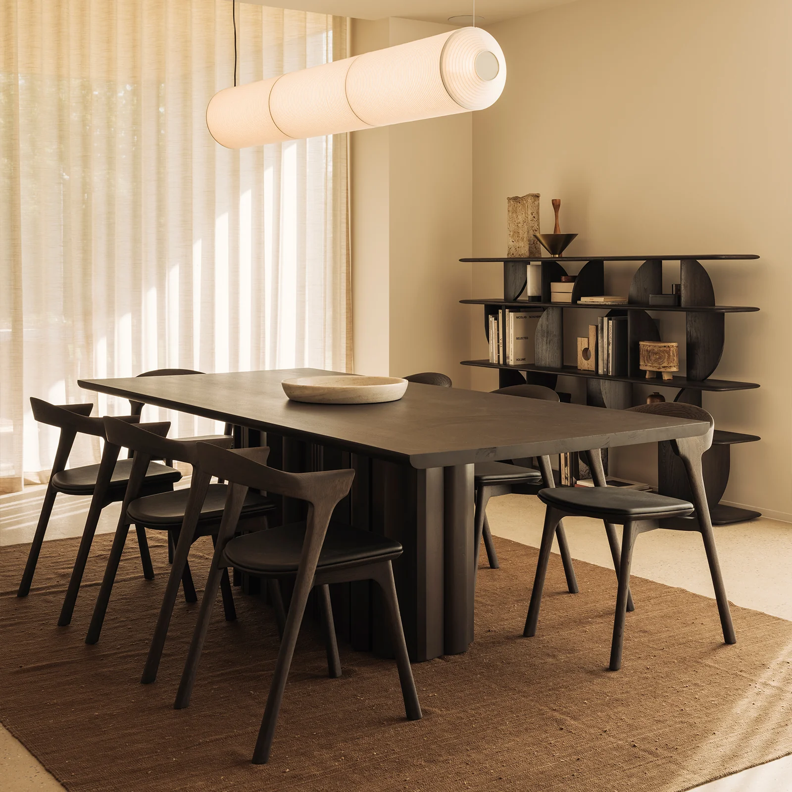 Sequence Dining Table | Mahogany - Dark Brown - Image 2