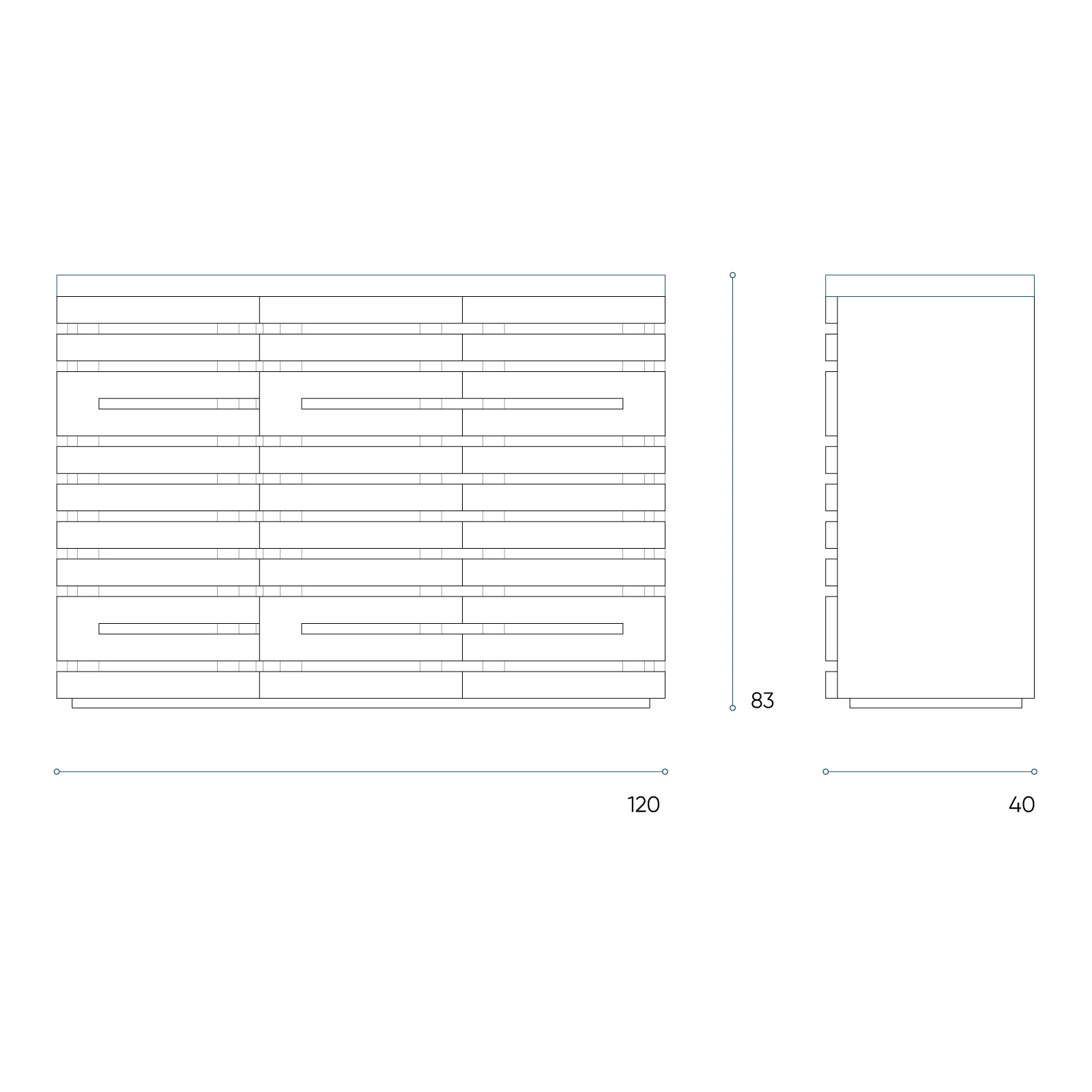 Shoe Cabinet | Teak (120cm) - Image 9