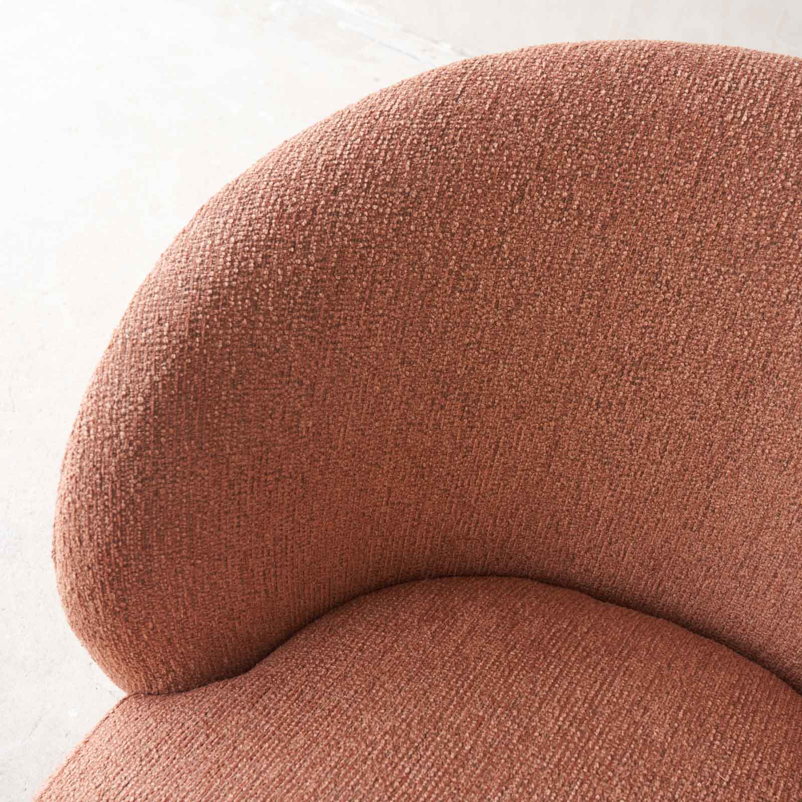 Sienna Fabric Swivel Armchair | Clay - Image 2