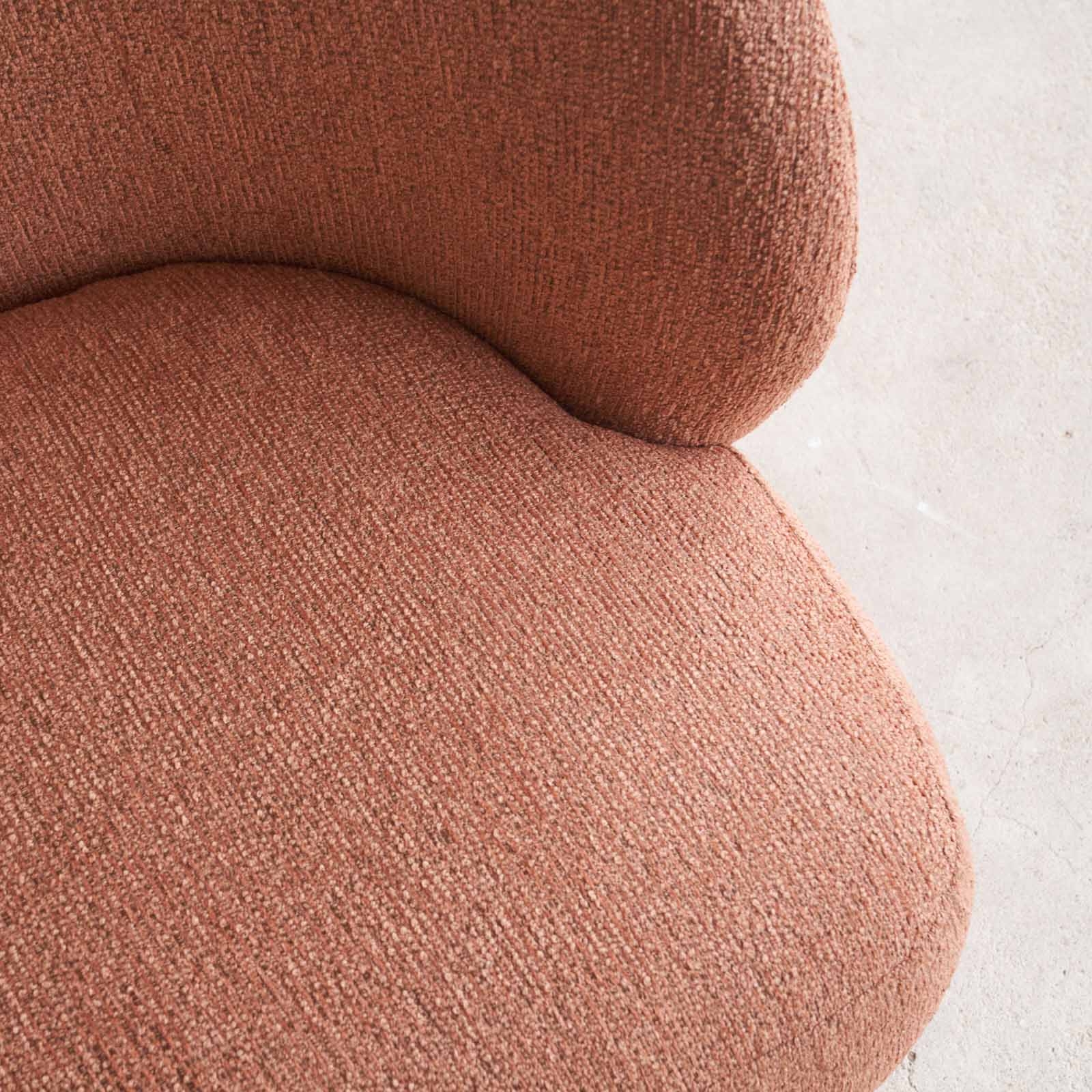 Sienna Fabric Swivel Armchair | Clay - Image 4