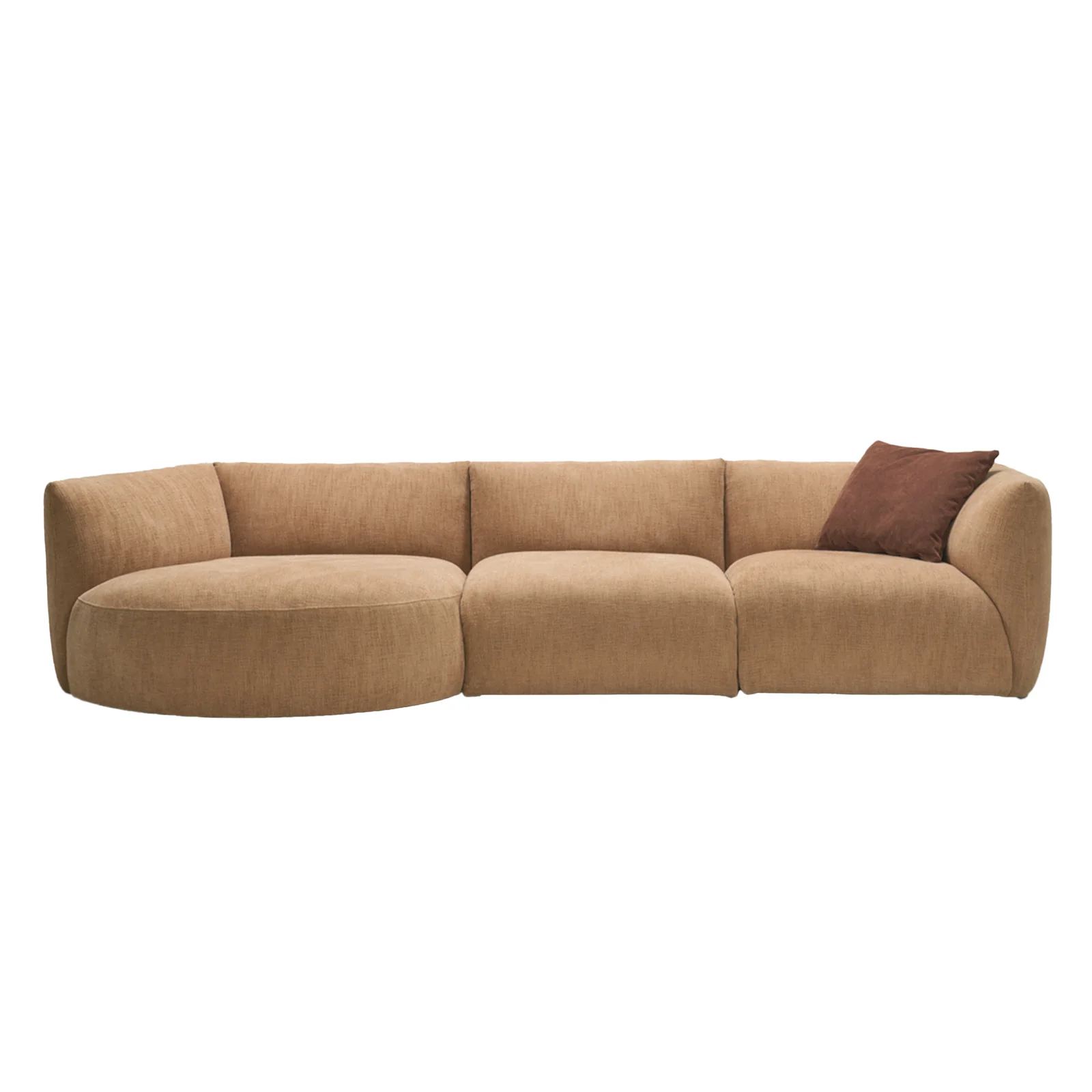 Slipper Full Modular Sofa | Bespoke Fabric/Leather (310cm) - Image 10