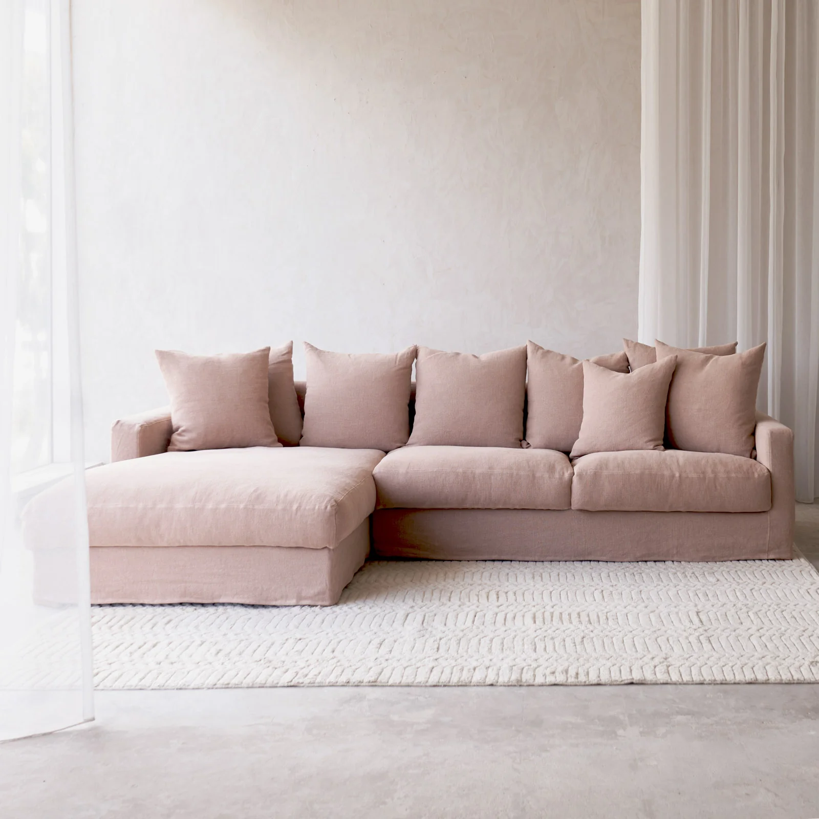Sloopy L Shape Sofa | Bespoke Fabric - Image 7