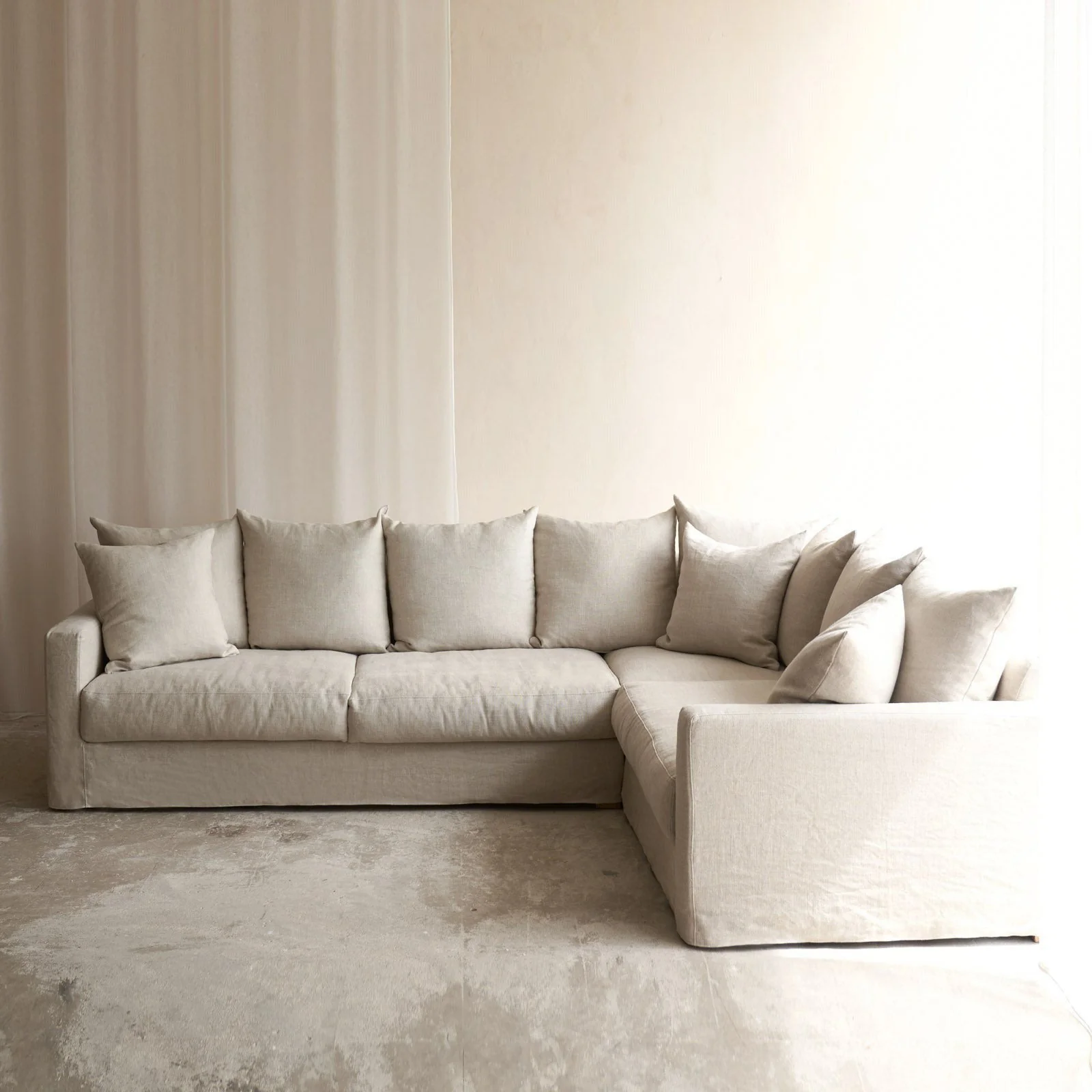 Sloopy Modular Corner Fabric Sofa | Cereal (290cm) - Image 3