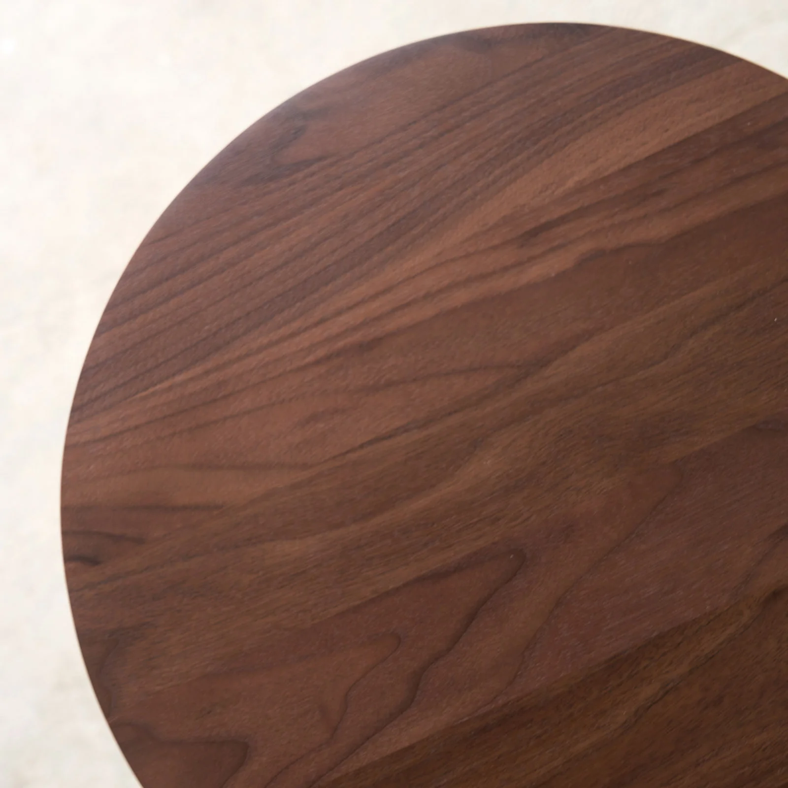 Society Side Table | Walnut with Travertine Base - Image 6