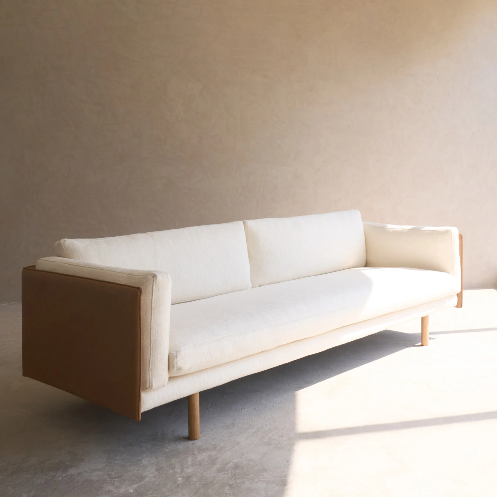 Sonder Sofa | Pecan & Panna Cotta (241cm) - Image 3