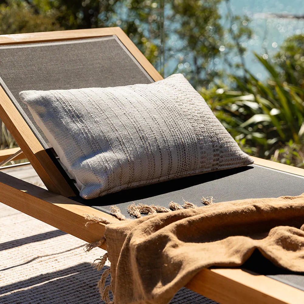 Sonnet Lumbar Outdoor Cushion | Almond (40 x 60cm) - Image 4