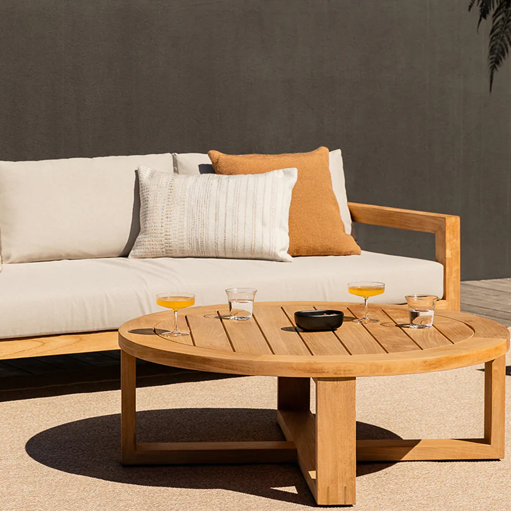 Sonnet Lumbar Outdoor Cushion | Almond (40 x 60cm) - Image 5