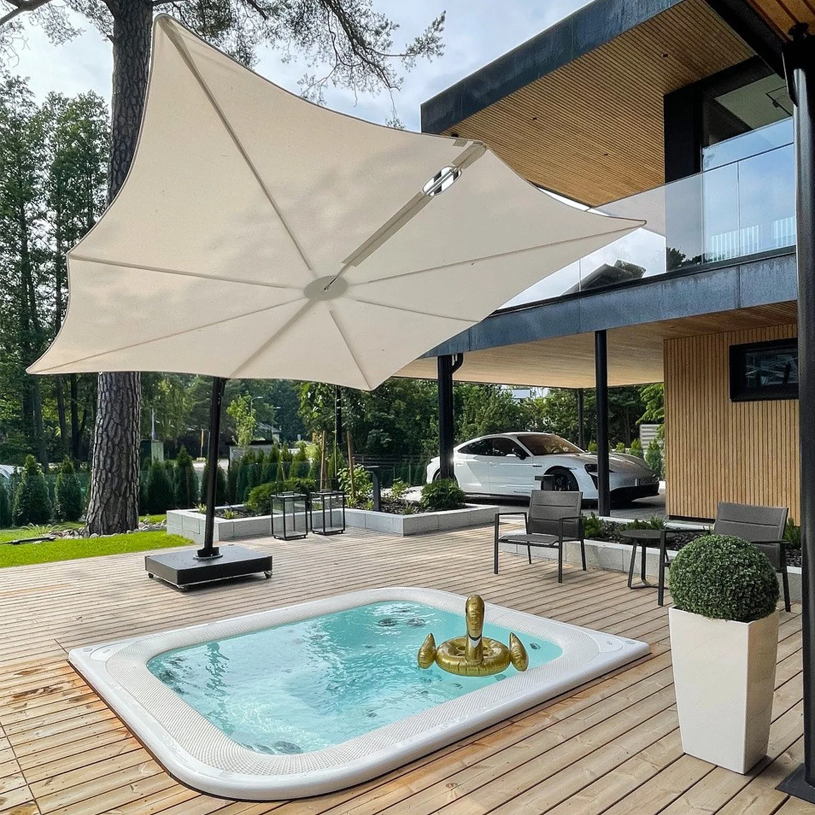 Spectra Forward 80° Umbrella | Cantilever - Aluminium Frame - Image 6