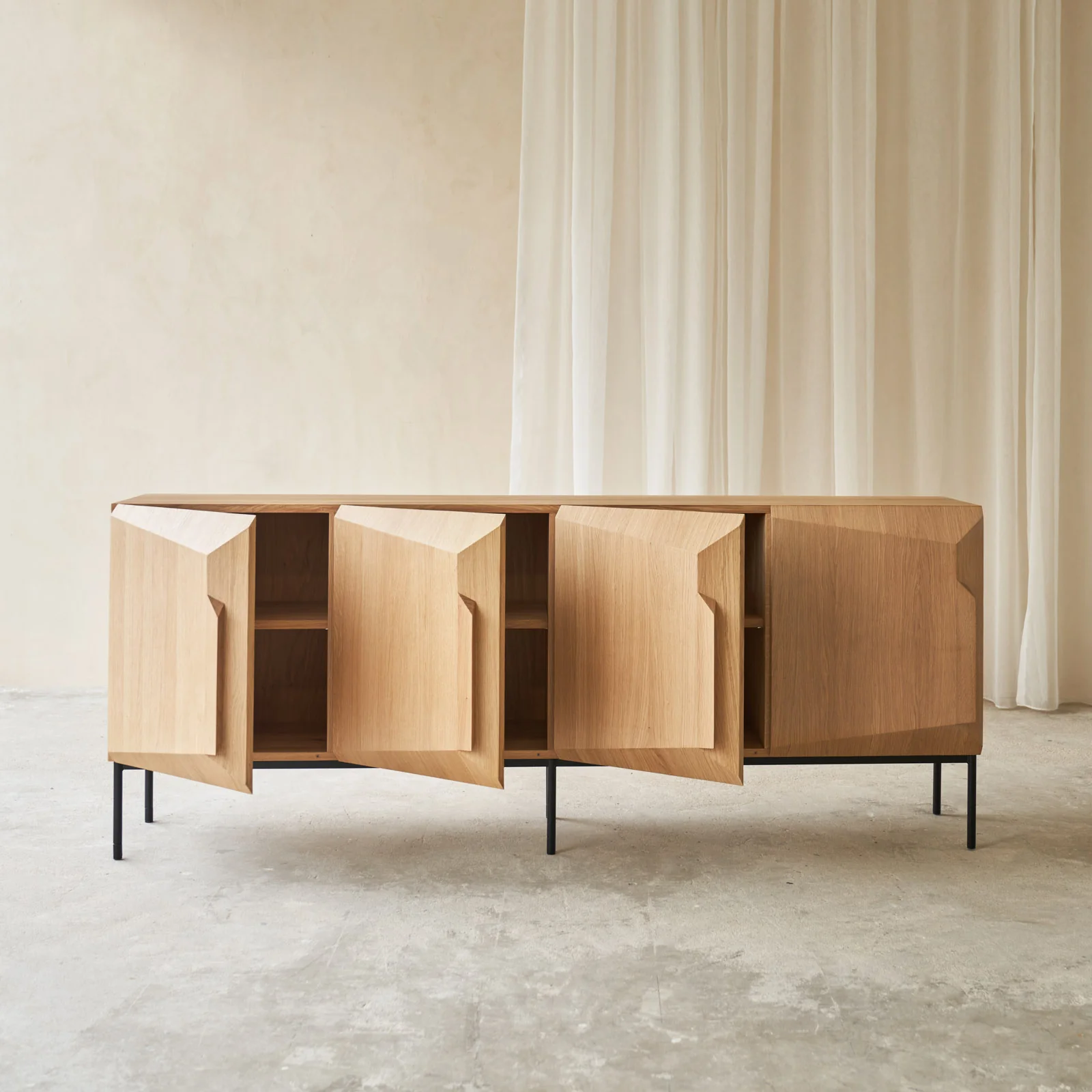 Stairs Sideboard | Oak - Natural (200cm) - Image 5