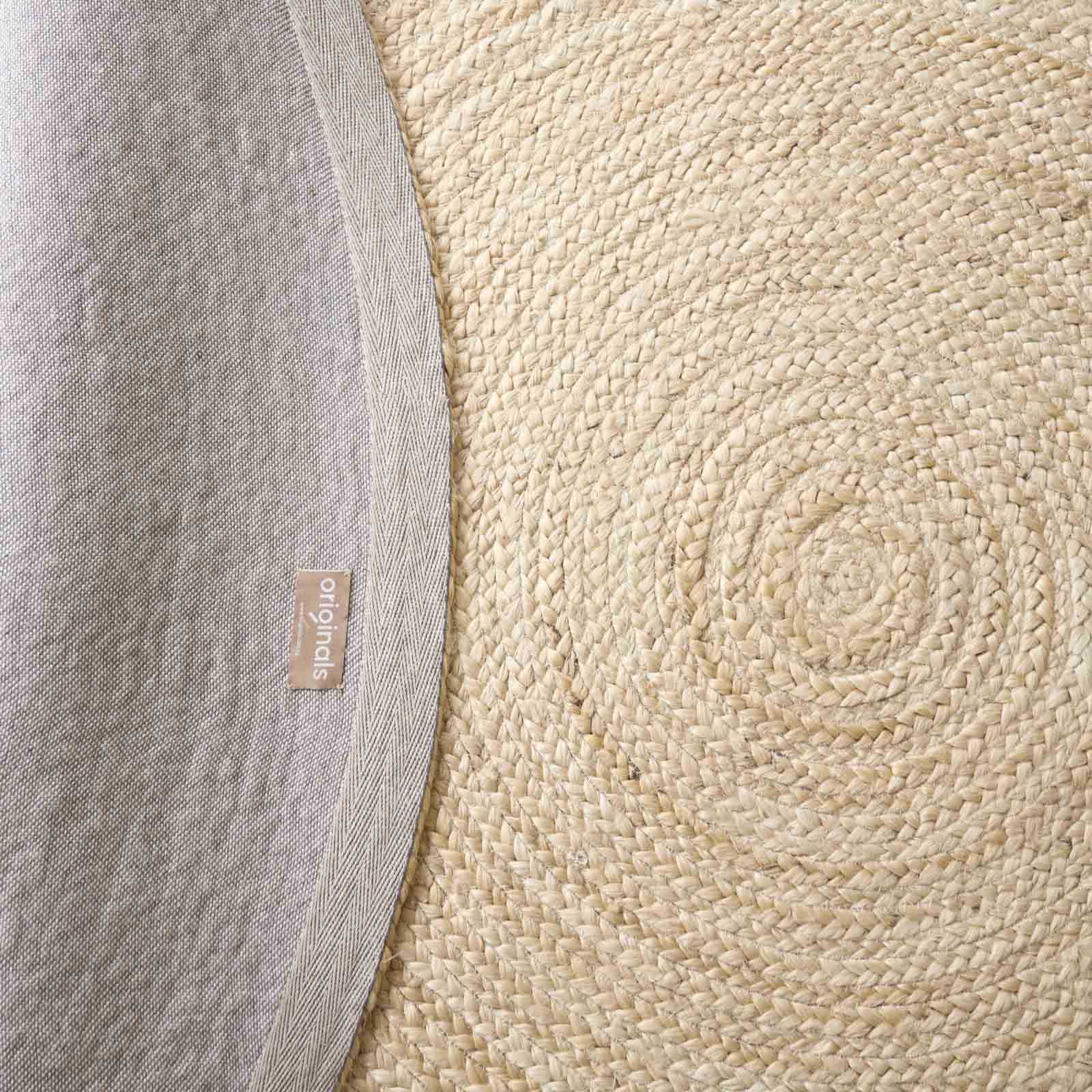Sumak Jute Rug | Round - Sand - Image 2