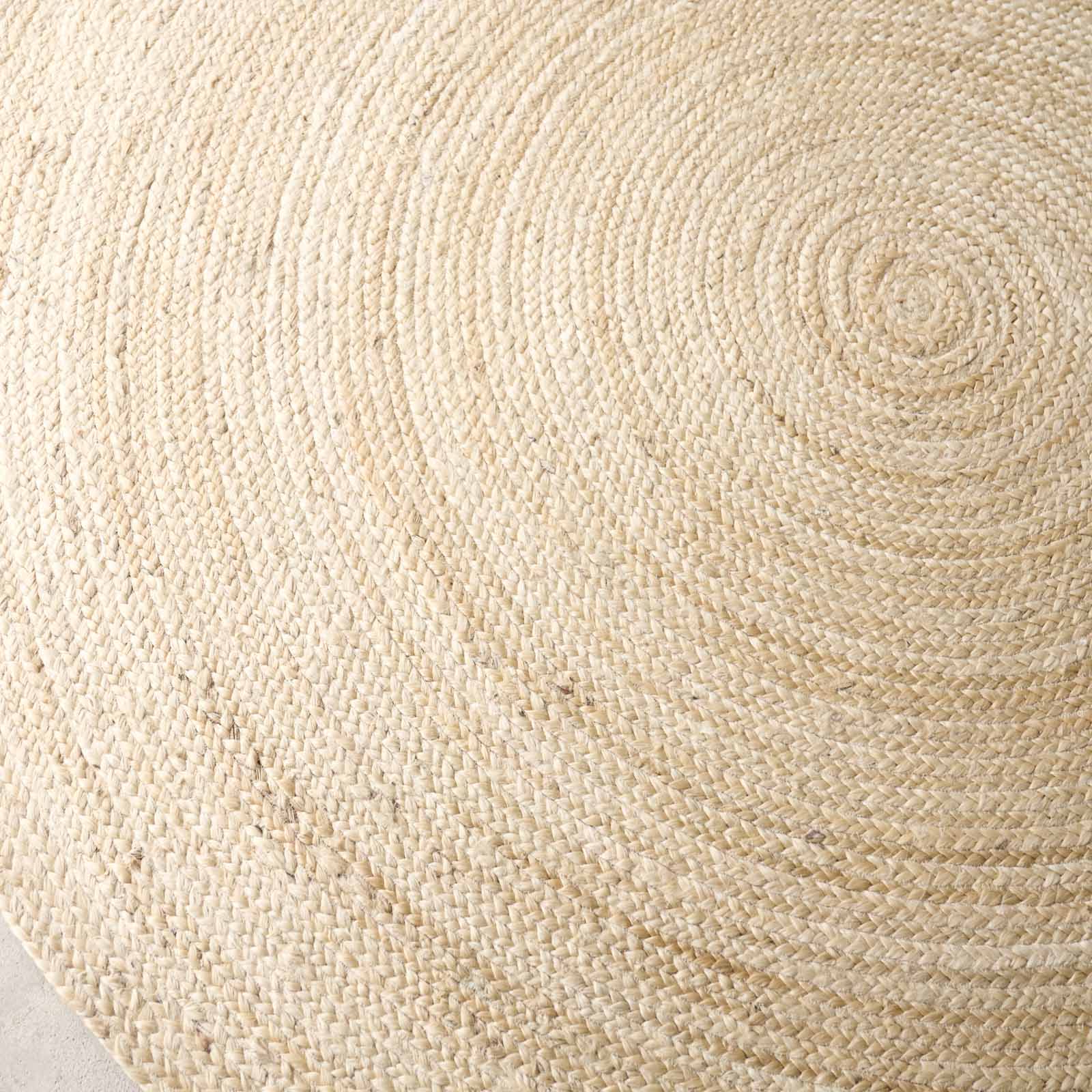 Sumak Jute Rug | Round - Sand - Image 4