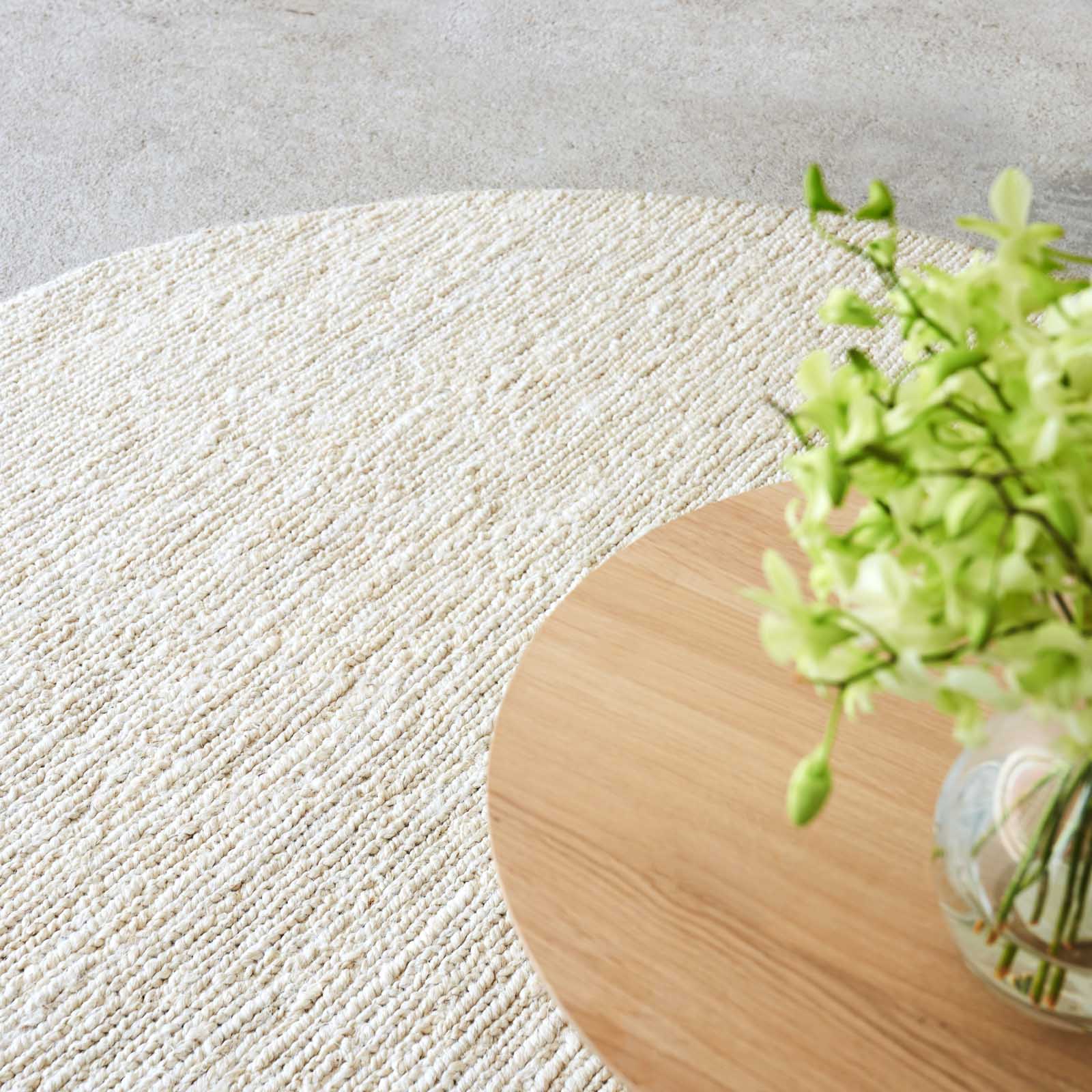 Sumak Jute Rug | Round - Sand - Image 6