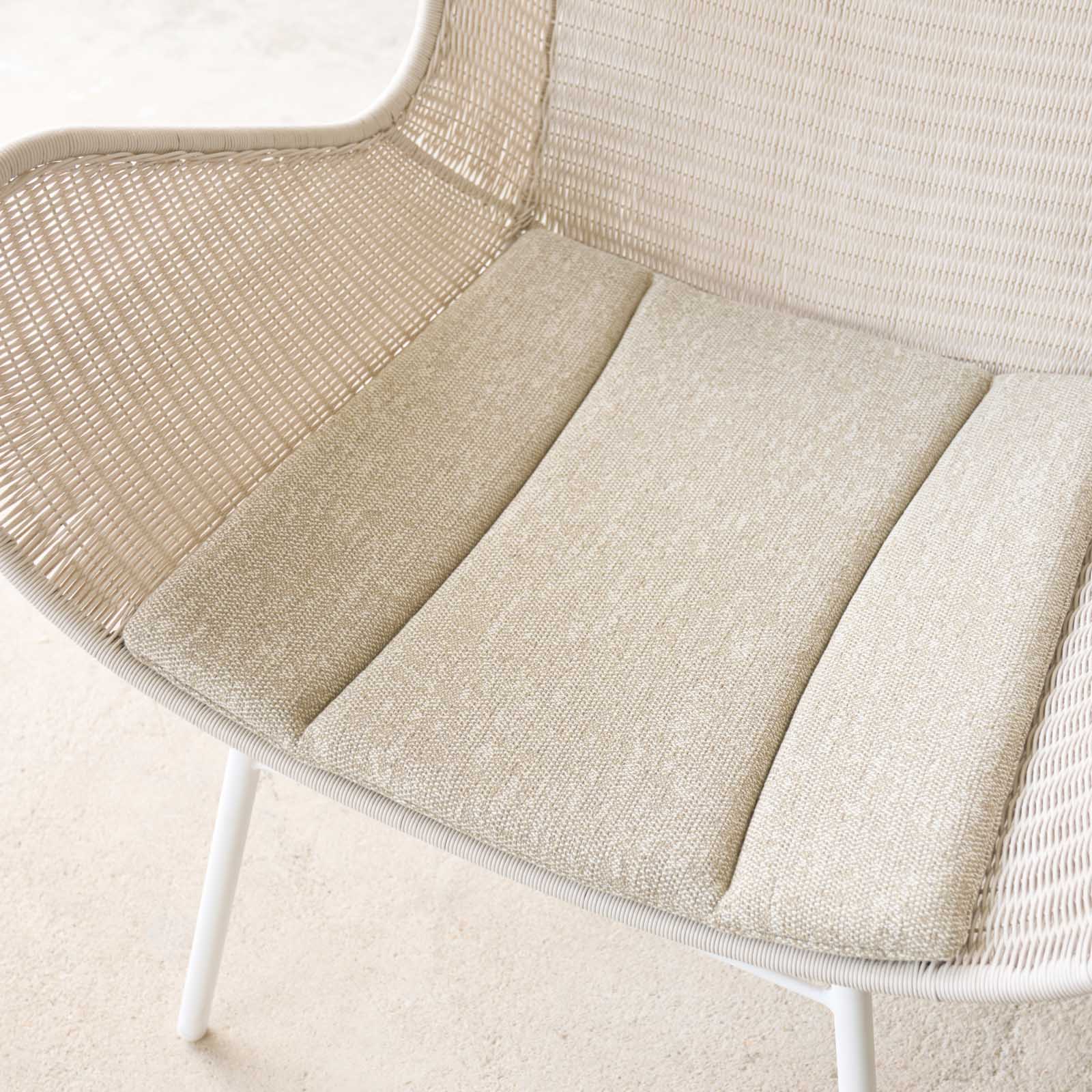 Swing Wing Outdoor Chair | Chalk with Clay Cushion - Image 11