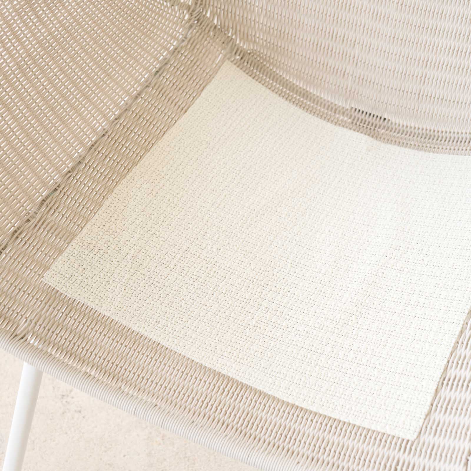 Swing Wing Outdoor Chair | Chalk with Clay Cushion - Image 13