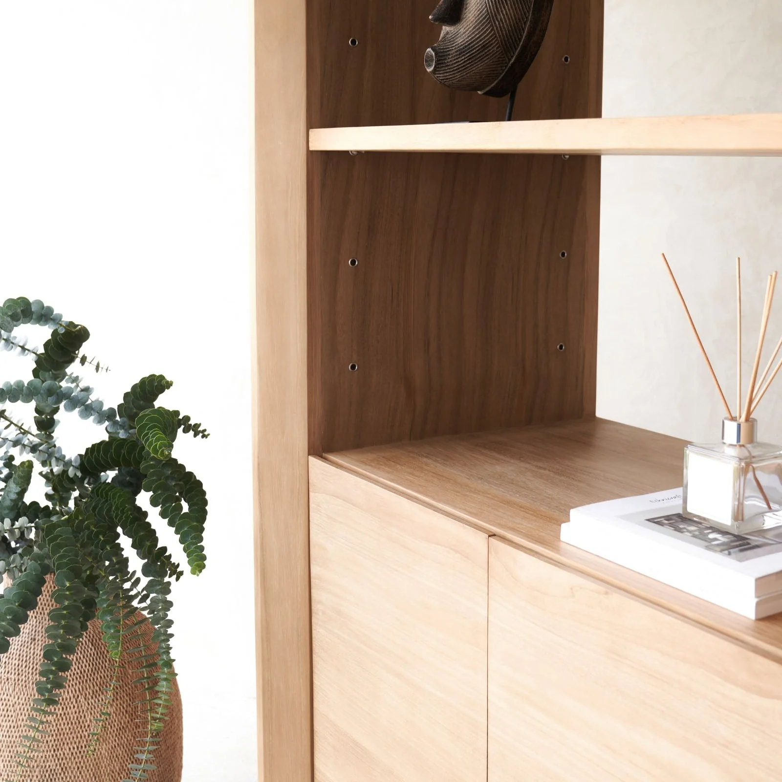 Norman Tall Bookcase | Teak - Image 2