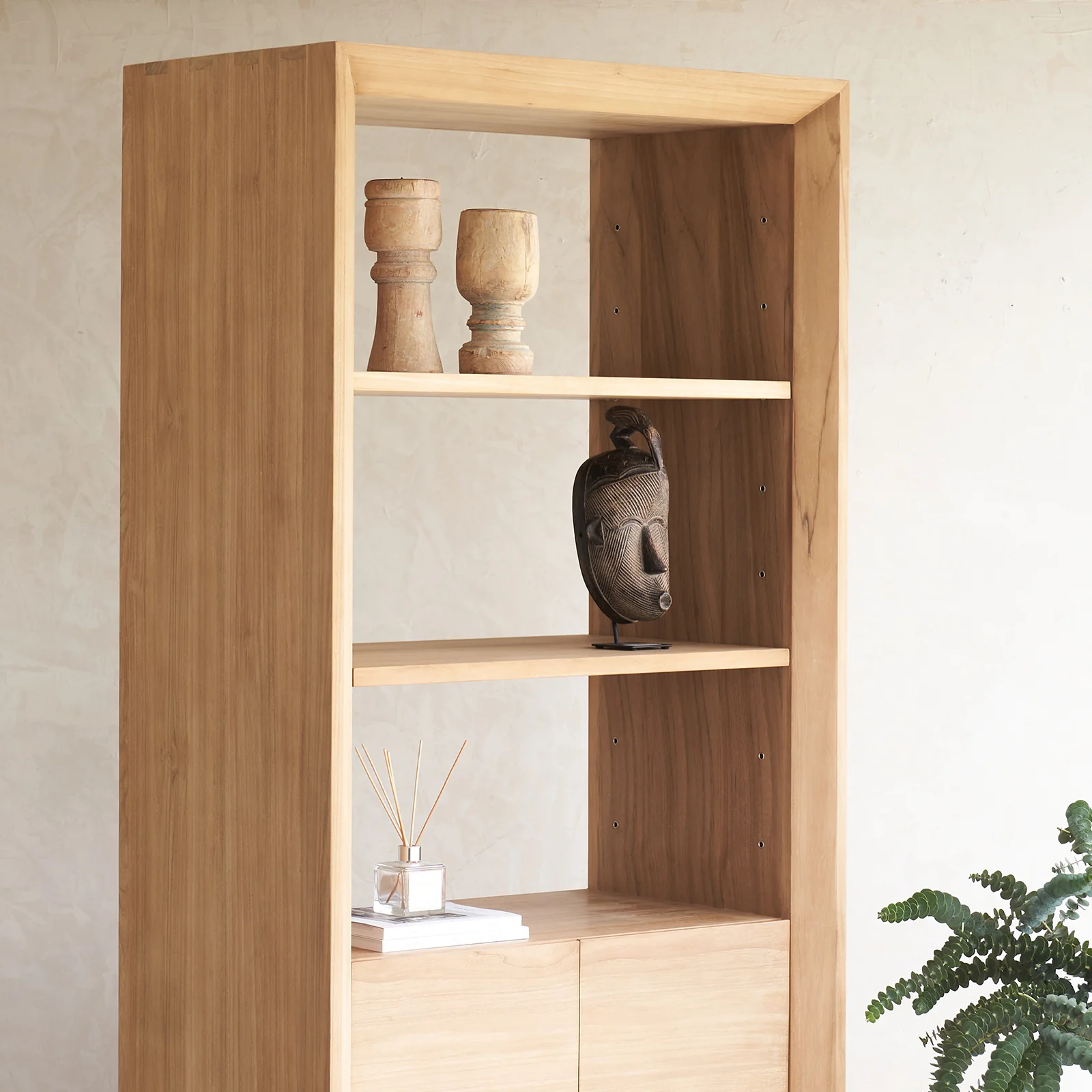 Norman Tall Bookcase | Teak - Image 3