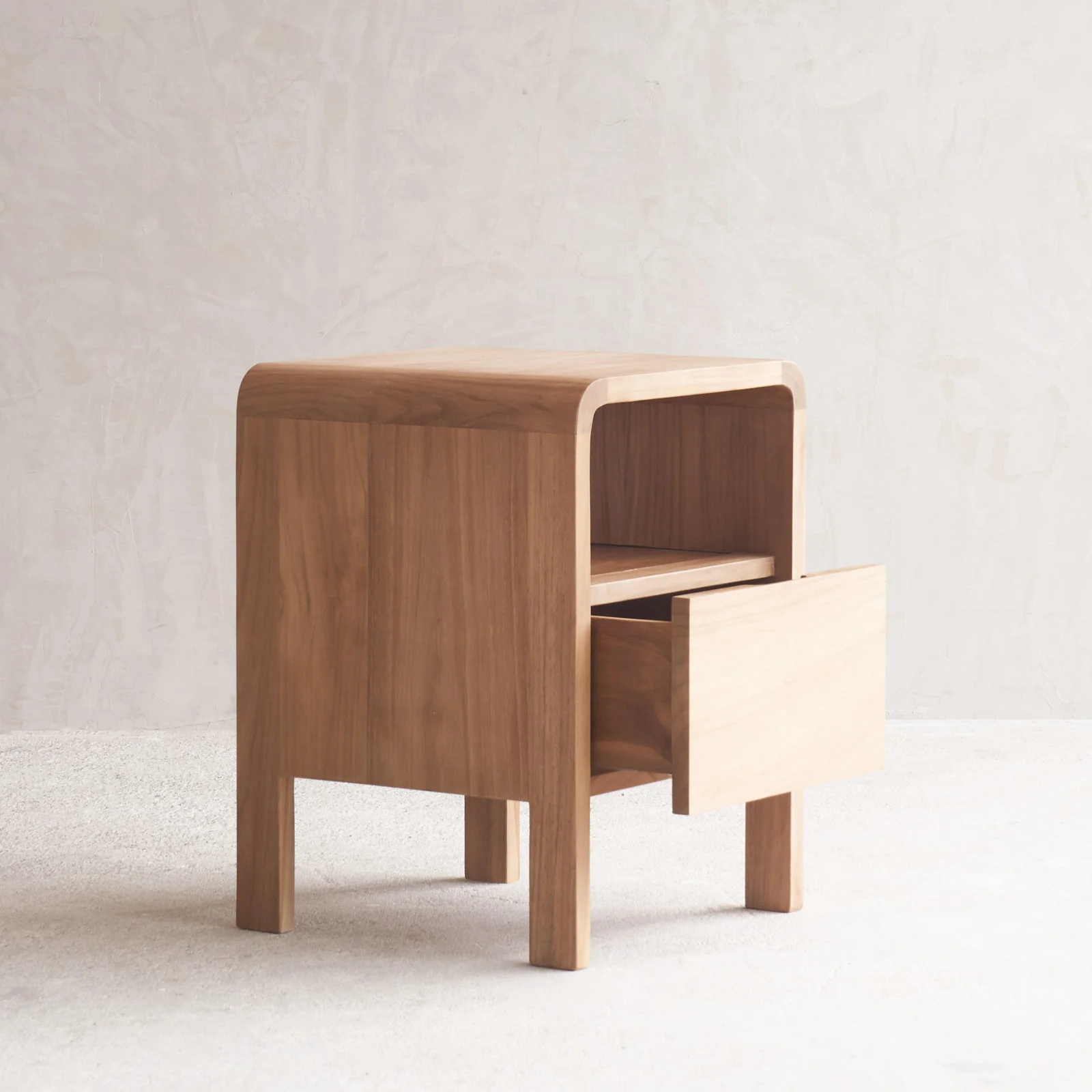 Tegan Bedside Table | Teak (55cm) - Image 3