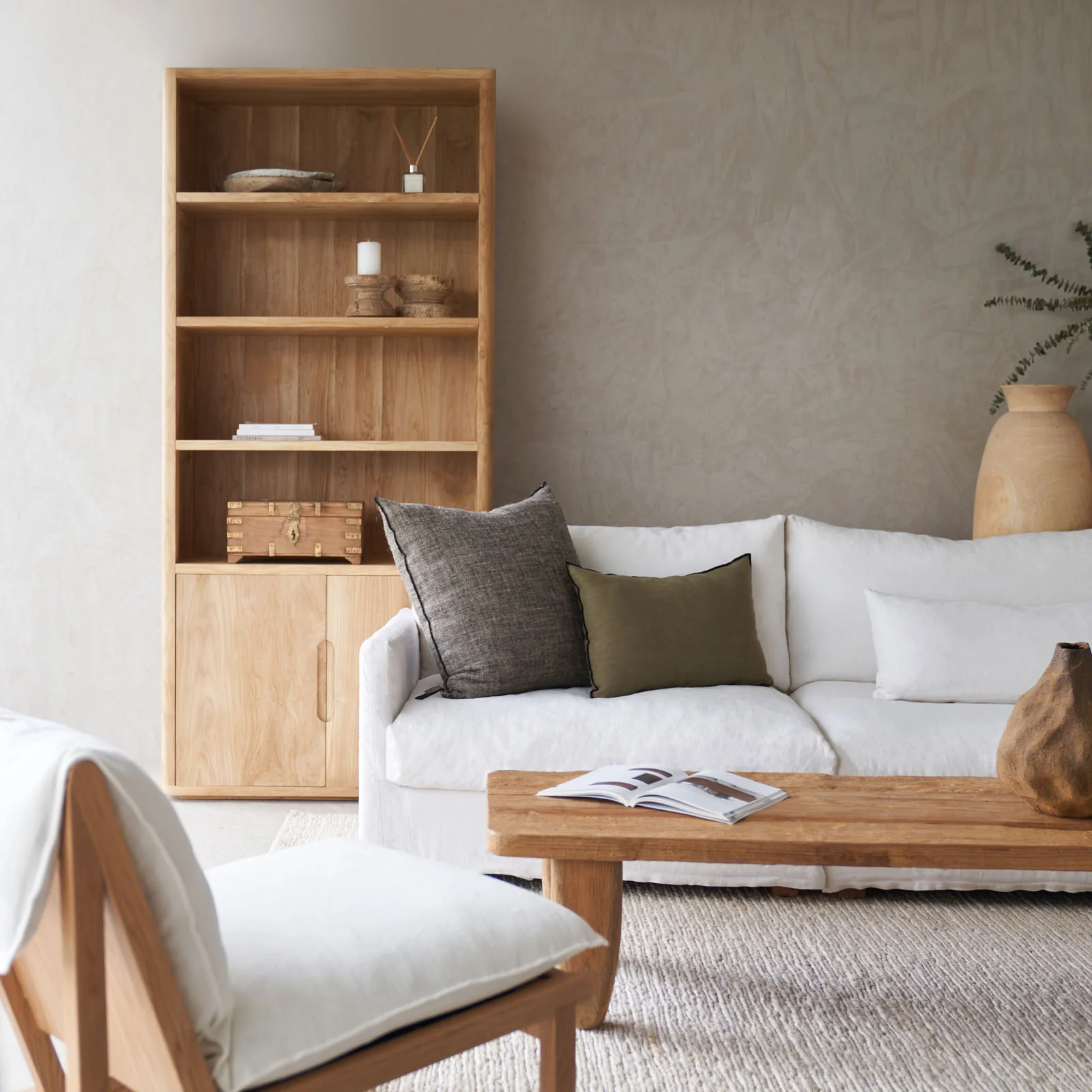 Java Bookcase | Old Teak - Natural (100cm) - Image 6