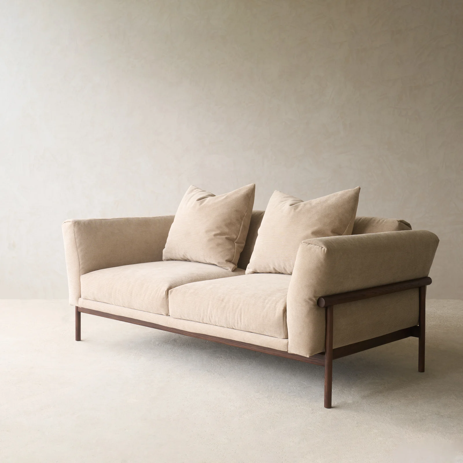 Timm 2 Seater Fabric Sofa | Espresso Oak - Ammonite (175cm) - Image 5