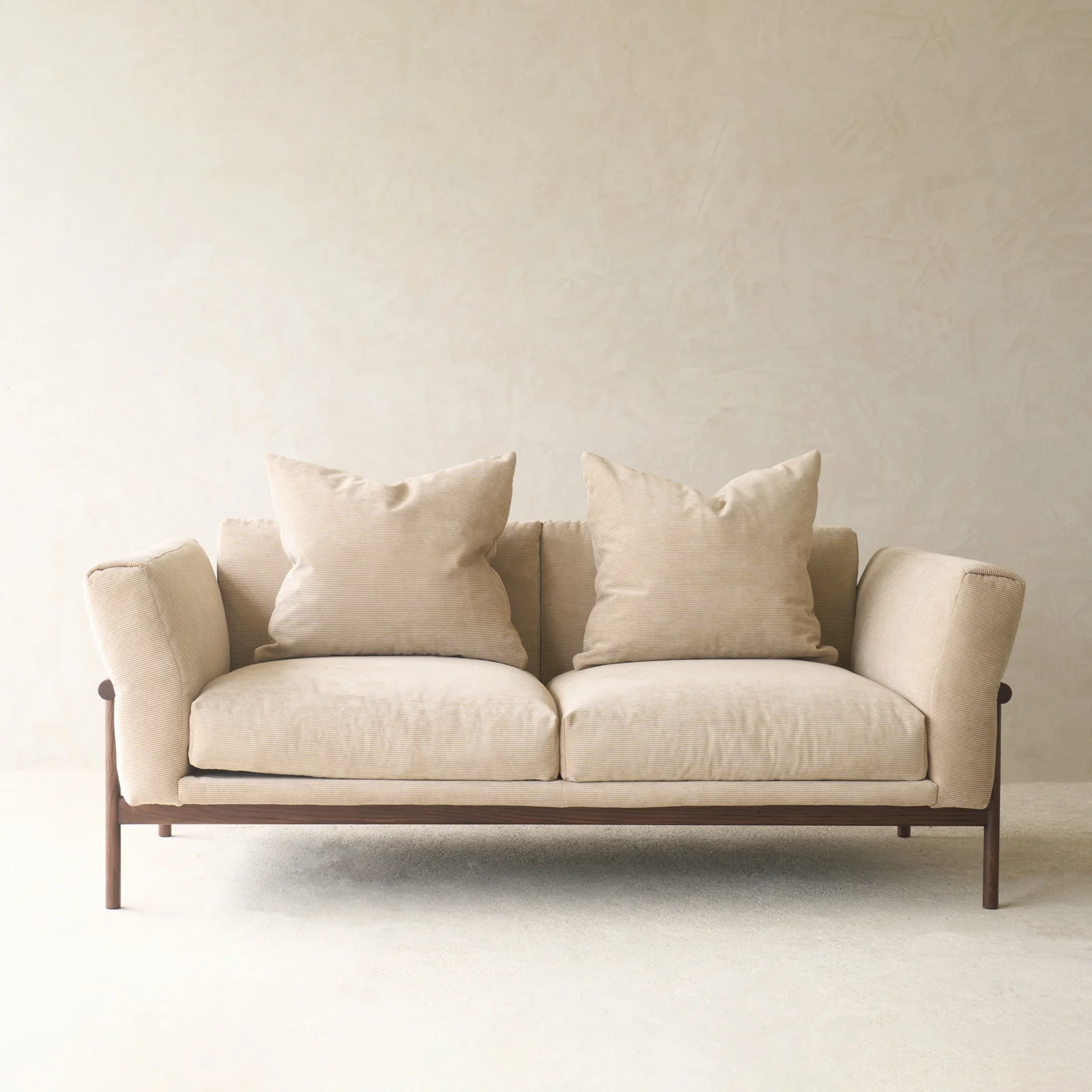 Timm 2 Seater Fabric Sofa | Espresso Oak - Ammonite (175cm) - Image 8