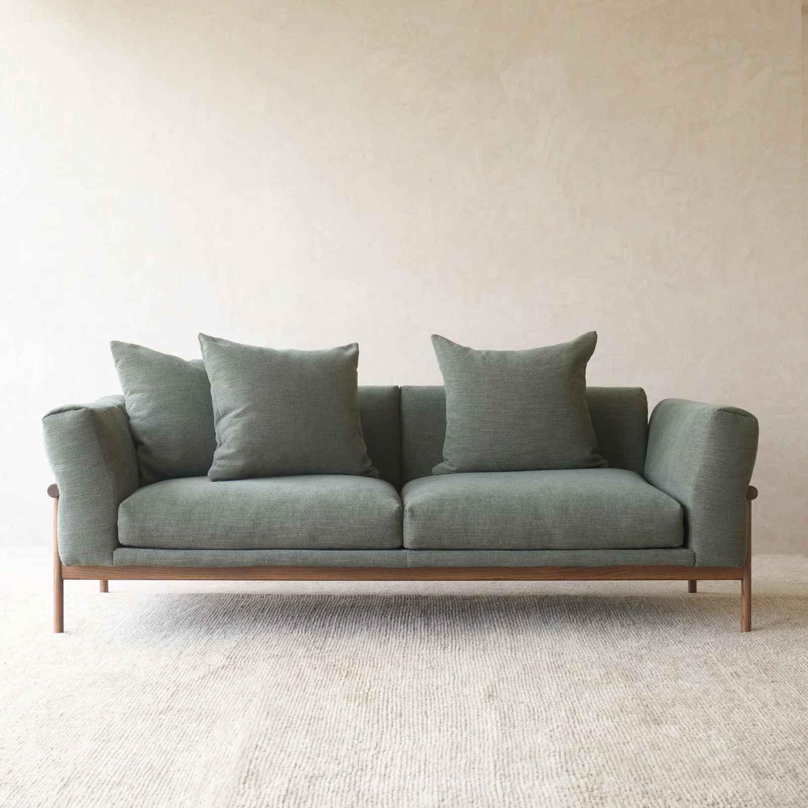 Timm 3 Seater Fabric Sofa | Latte Oak - Grenada (210cm) - Image 3