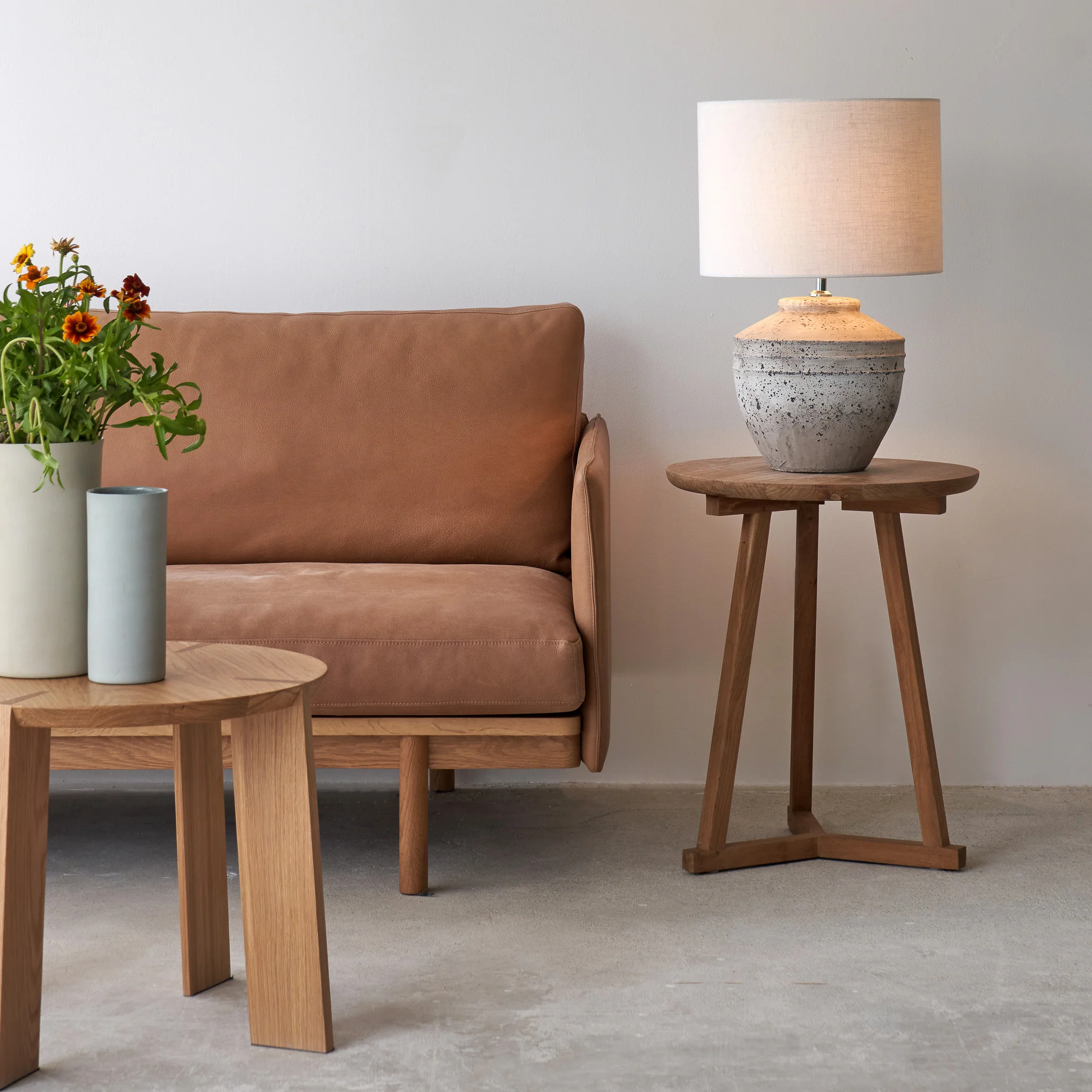 Toba Table Lamp | Grey (35cm) - Image 2