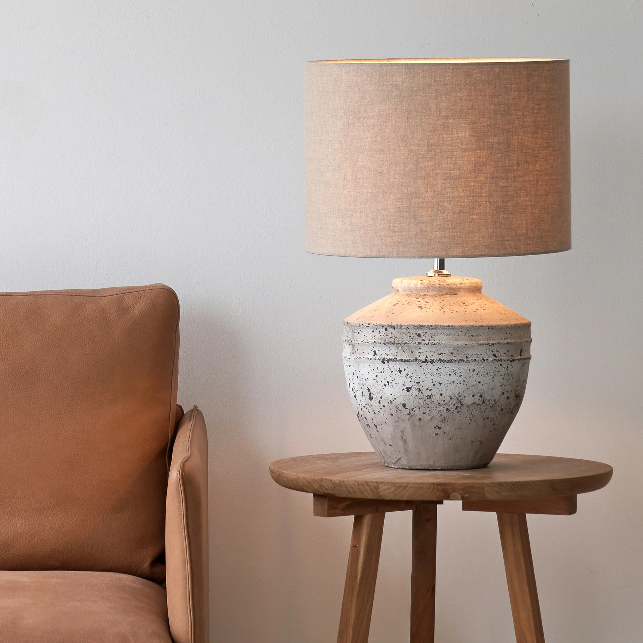 Toba Table Lamp | Grey (35cm) - Image 6