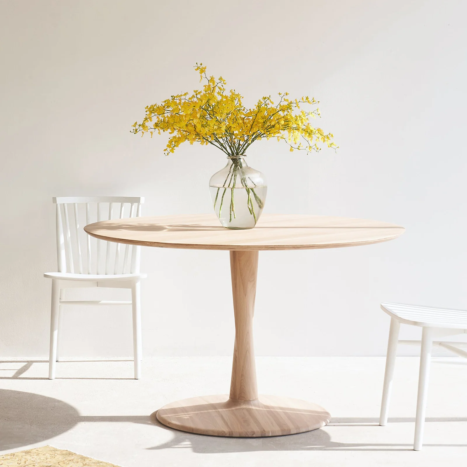 Torsion Round Dining Table | Oak