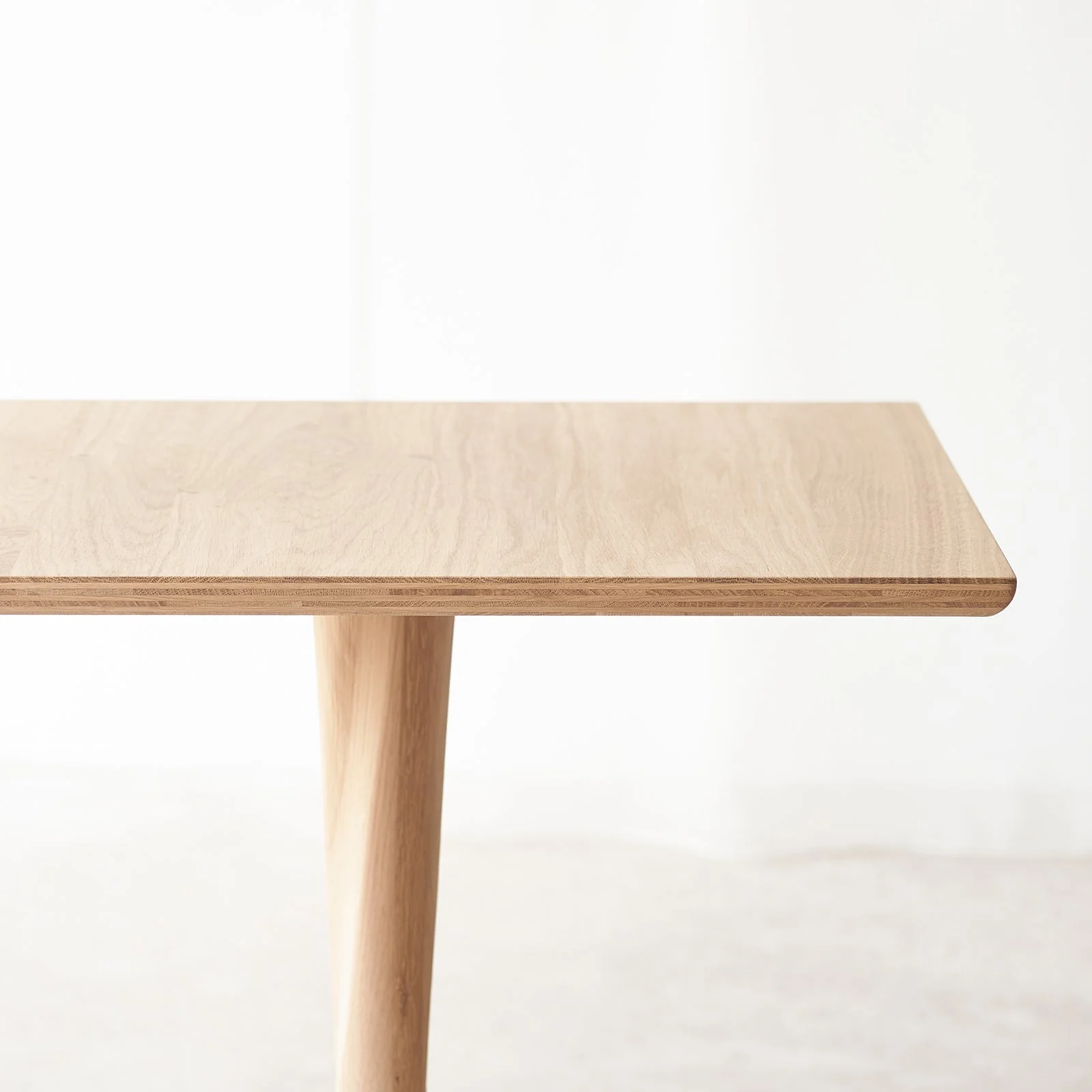 Torsion Square Dining Table | Oak - Natural (70cm) - Image 3
