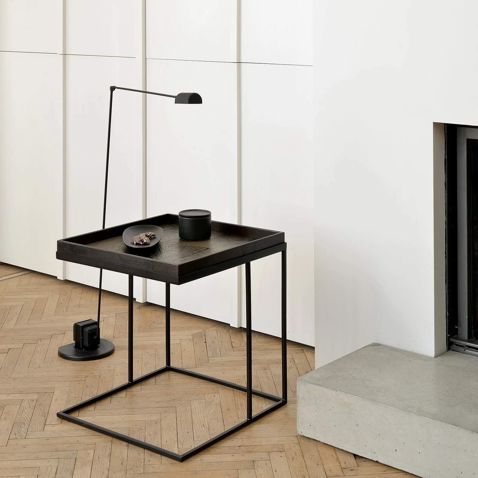Tray Side Table | Square - Black (52cm) - Image 5