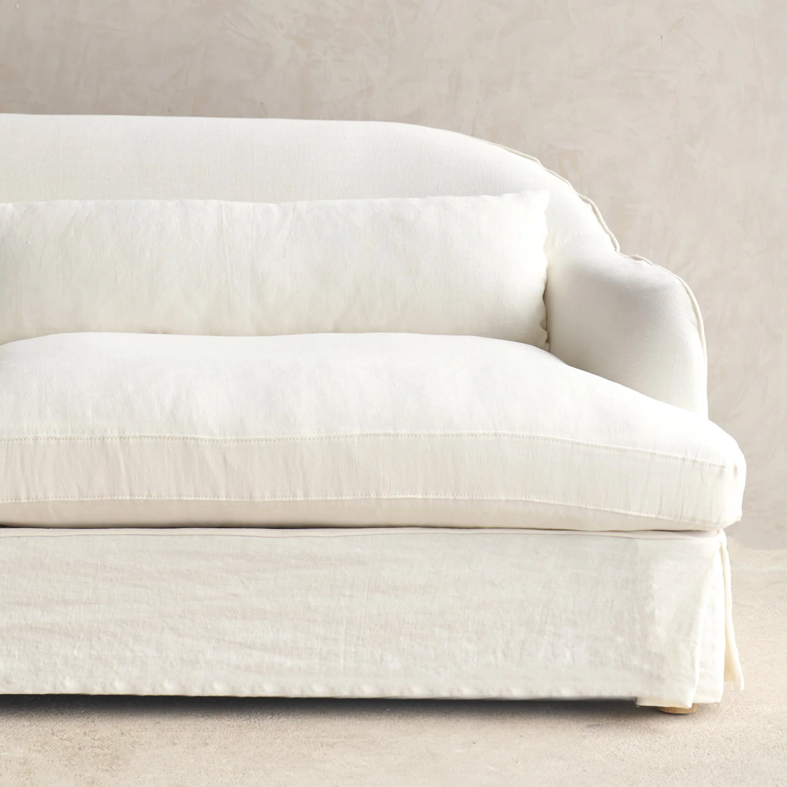 Trevi Fabric Sofa | Off White (230cm) - Image 2