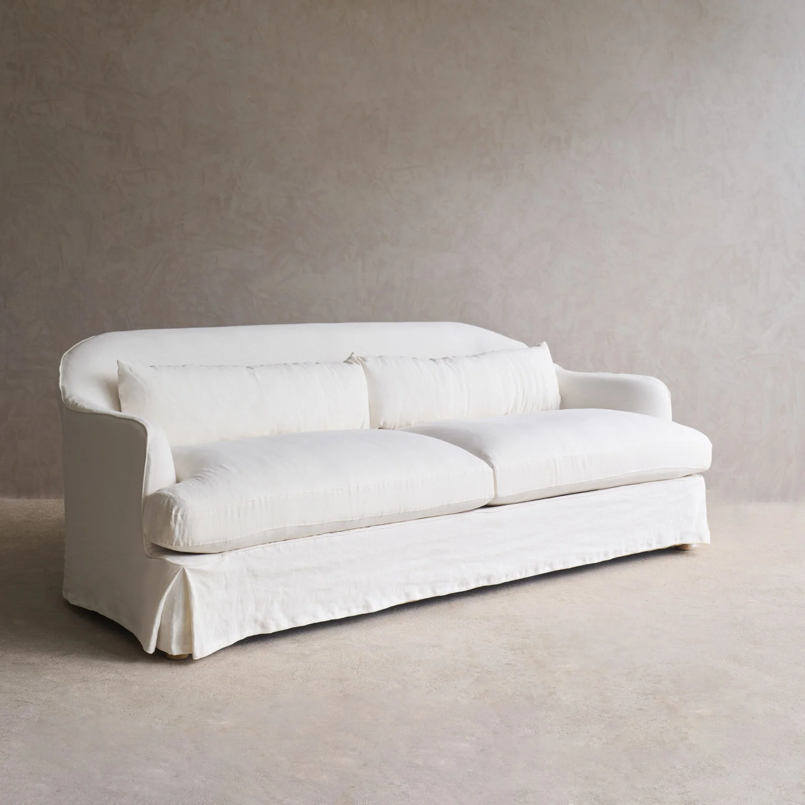 Trevi Fabric Sofa | Off White (230cm) - Image 6
