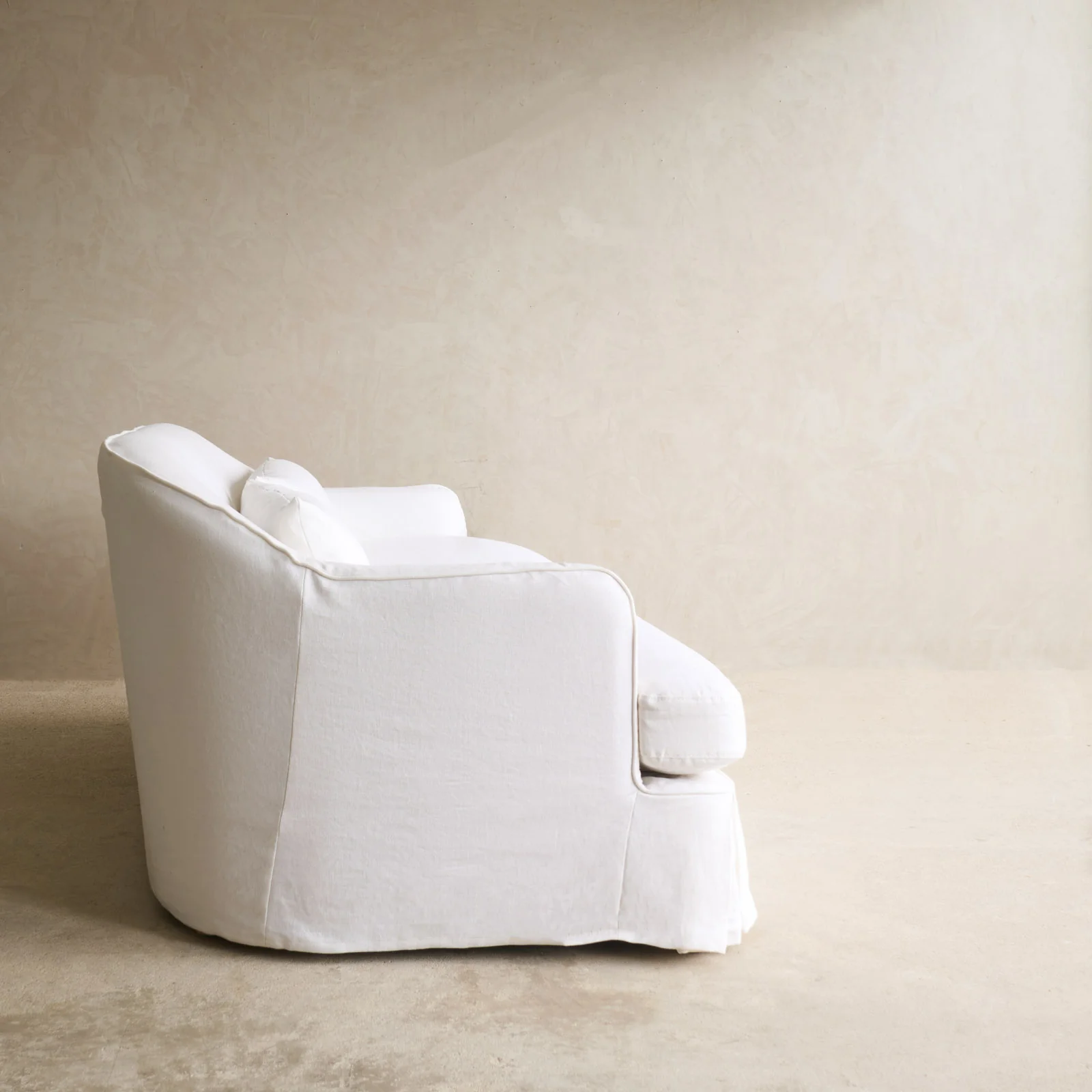 Trevi Fabric Sofa | Snow (230cm) - Image 7