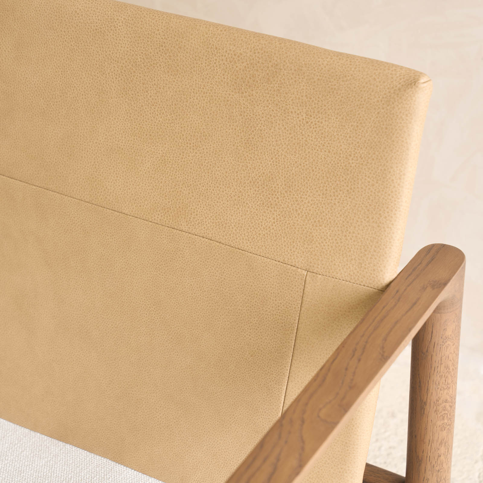 Troubadour Fabric Armchair | Latte Oak Frame - Rich Earth - Image 13