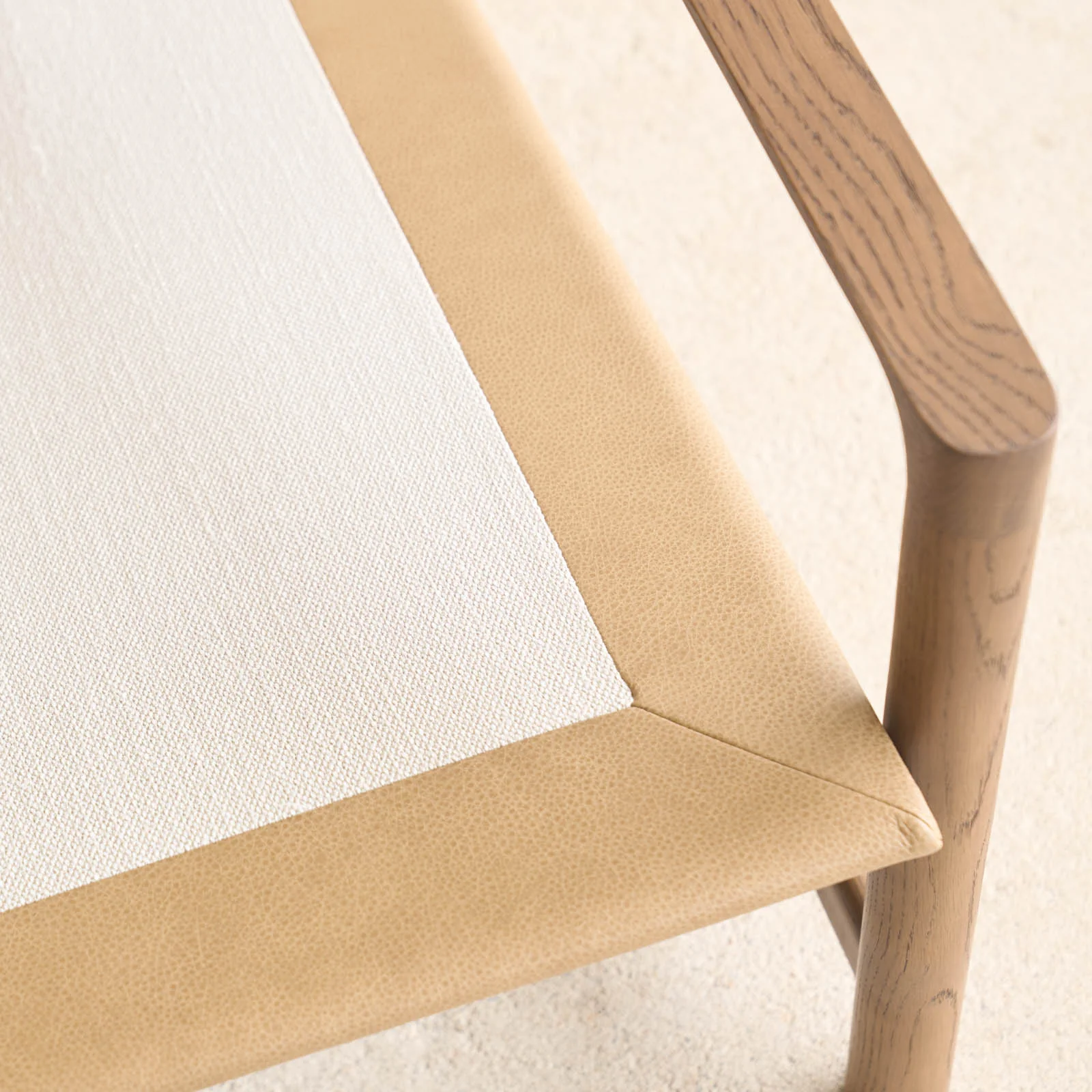 Troubadour Fabric Armchair | Latte Oak Frame - Rich Earth - Image 14