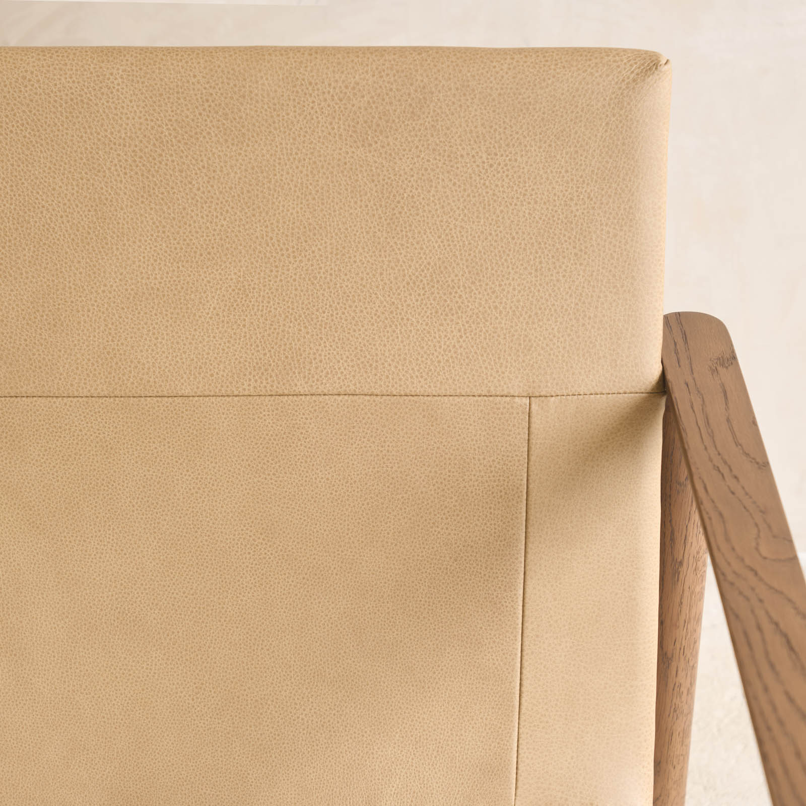 Troubadour Fabric Armchair | Latte Oak Frame - Rich Earth - Image 15