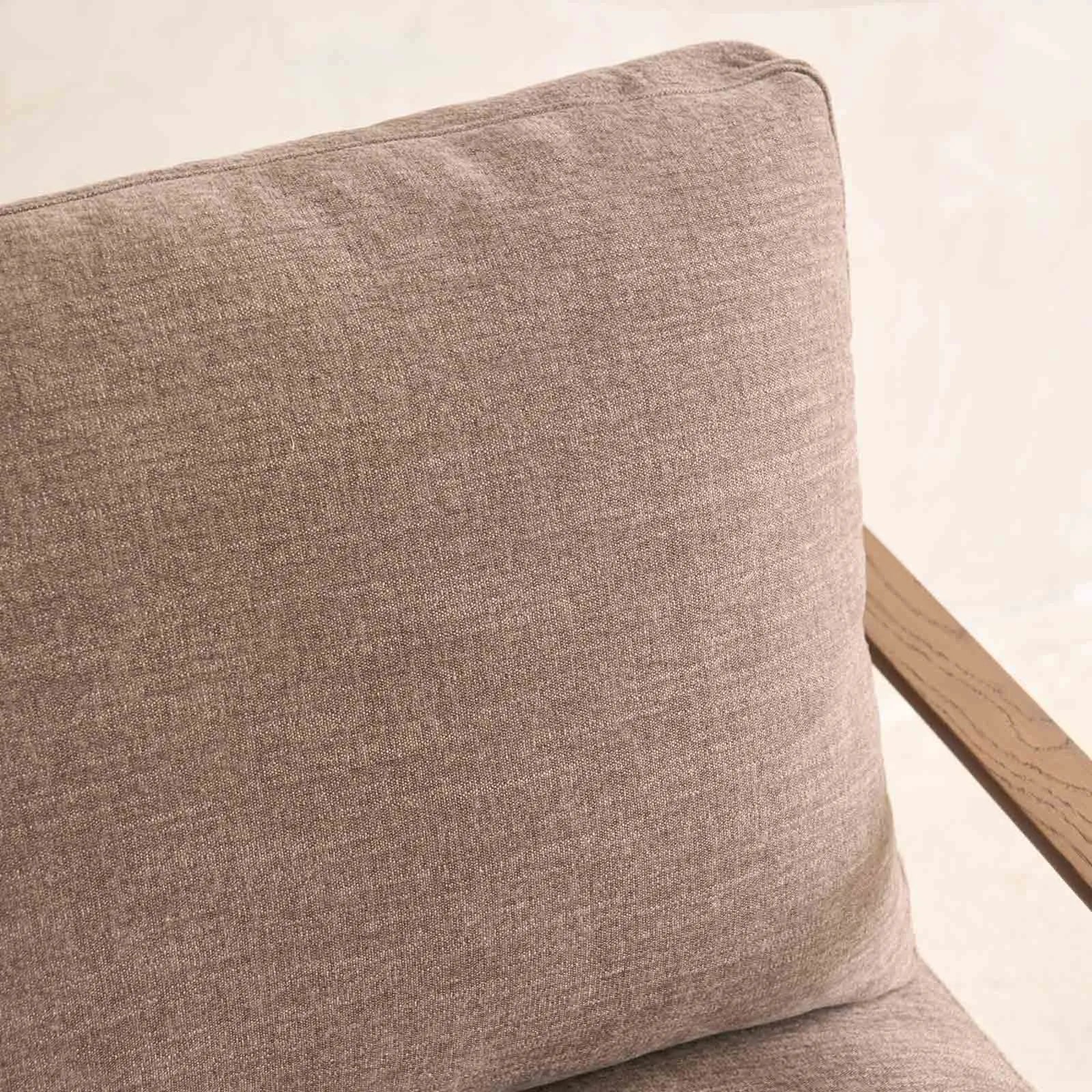 Troubadour Fabric Armchair | Latte Oak Frame - Rich Earth - Image 2